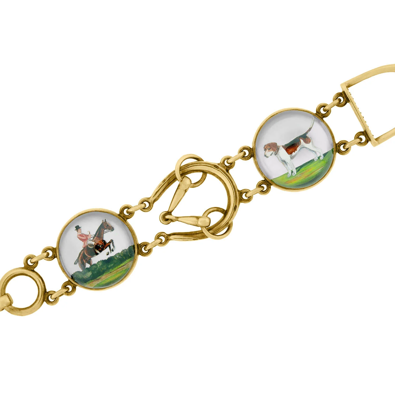 MARCUS & CO. Art Deco 14k Essex Crystal Bracelet - Image 3
