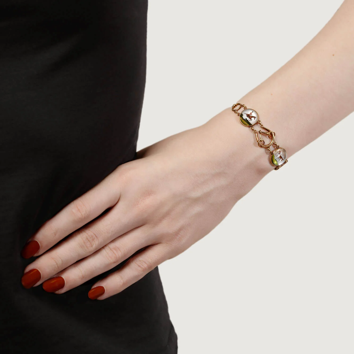 MARCUS & CO. Art Deco 14k Essex Crystal Bracelet - Image 8