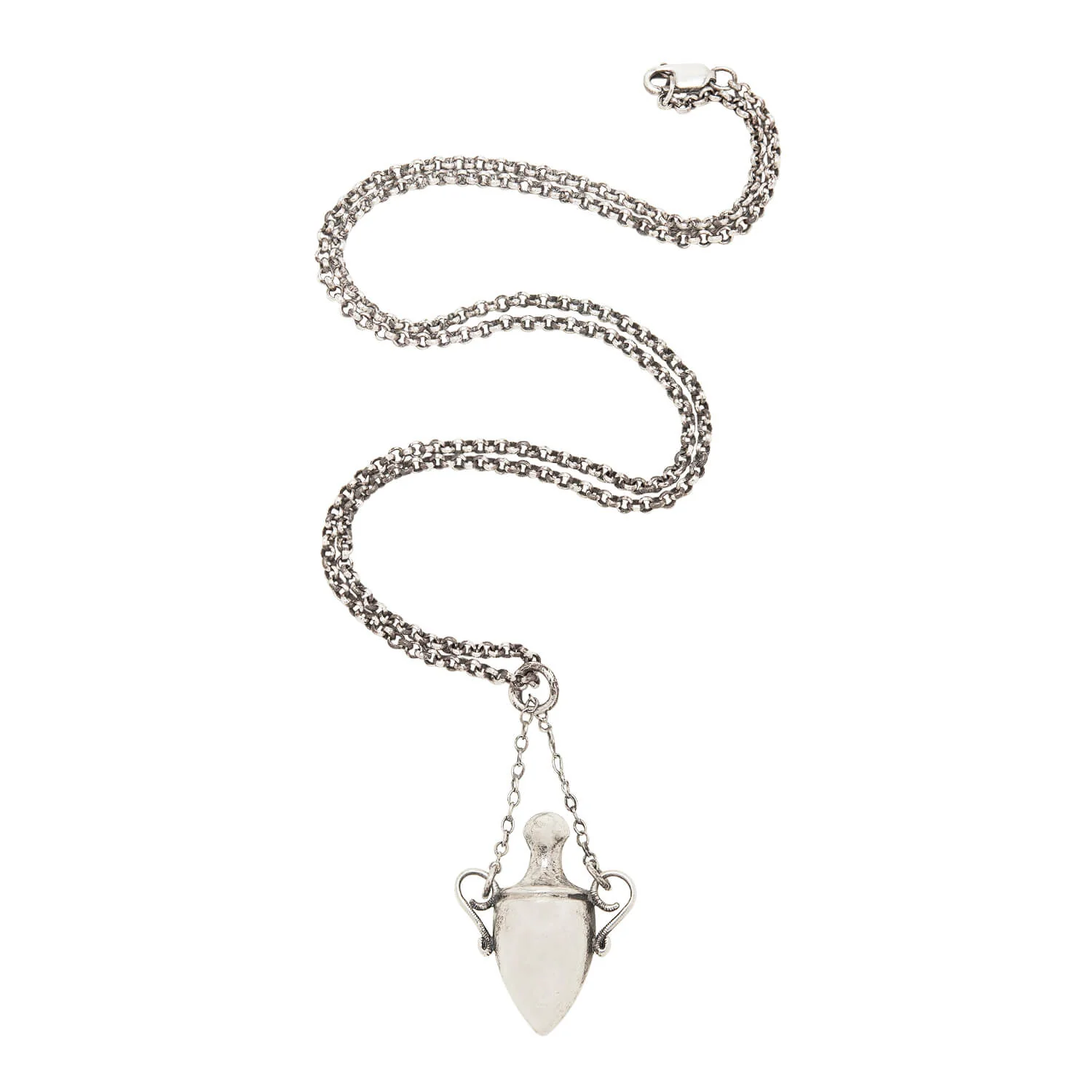 Victorian Sterling Silver Urn Necklace - Image 2