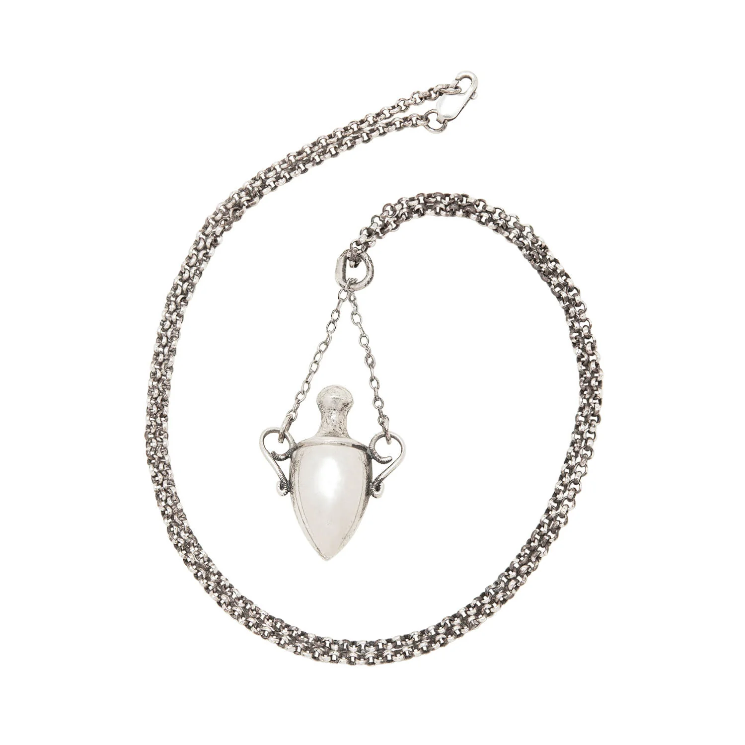 Victorian Sterling Silver Urn Necklace - Image 4