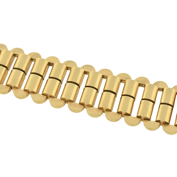 Retro Austrian 14kt Gold Link Bracelet 61.3G - Image 3