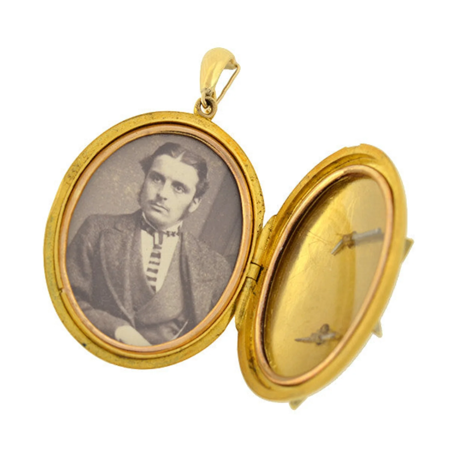Victorian 15kt Pearl & Diamond Starburst Locket - Image 3