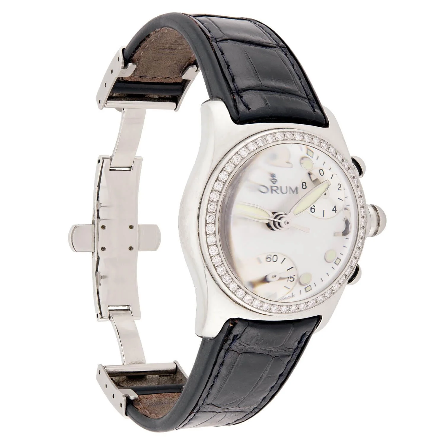 CORUM Estate Stainless Steel Diamond Ladies "Bubble Watch" - Image 2