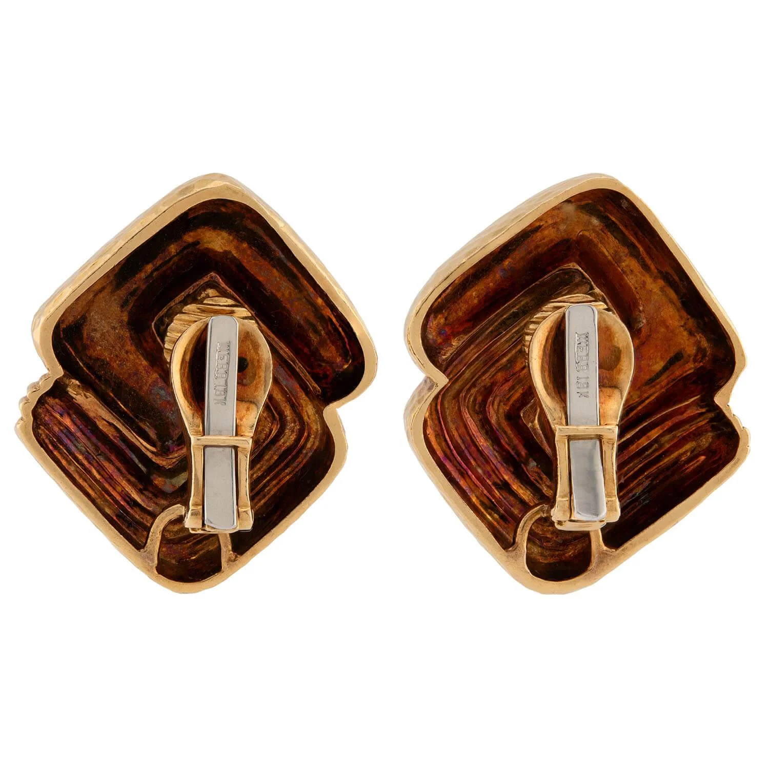 DAVID WEBB Estate 18k Earrings - Image 3