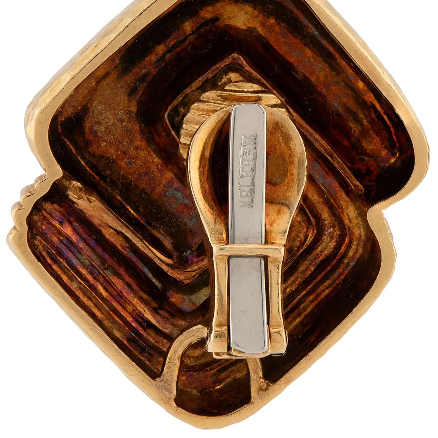 DAVID WEBB Estate 18k Earrings - Image 4