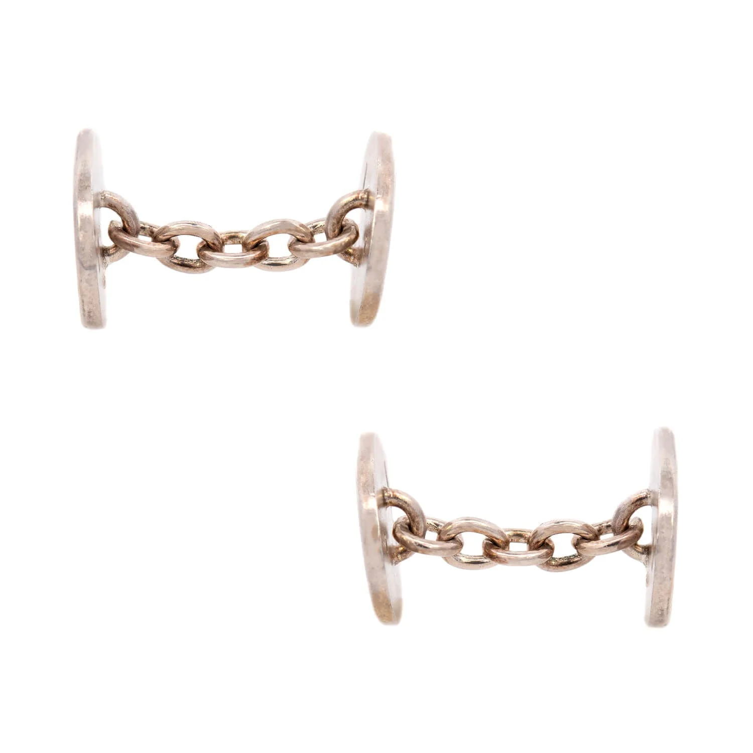 Deakin & Francis Late Victorian Sterling Enamel American Flag Cufflinks - Image 2