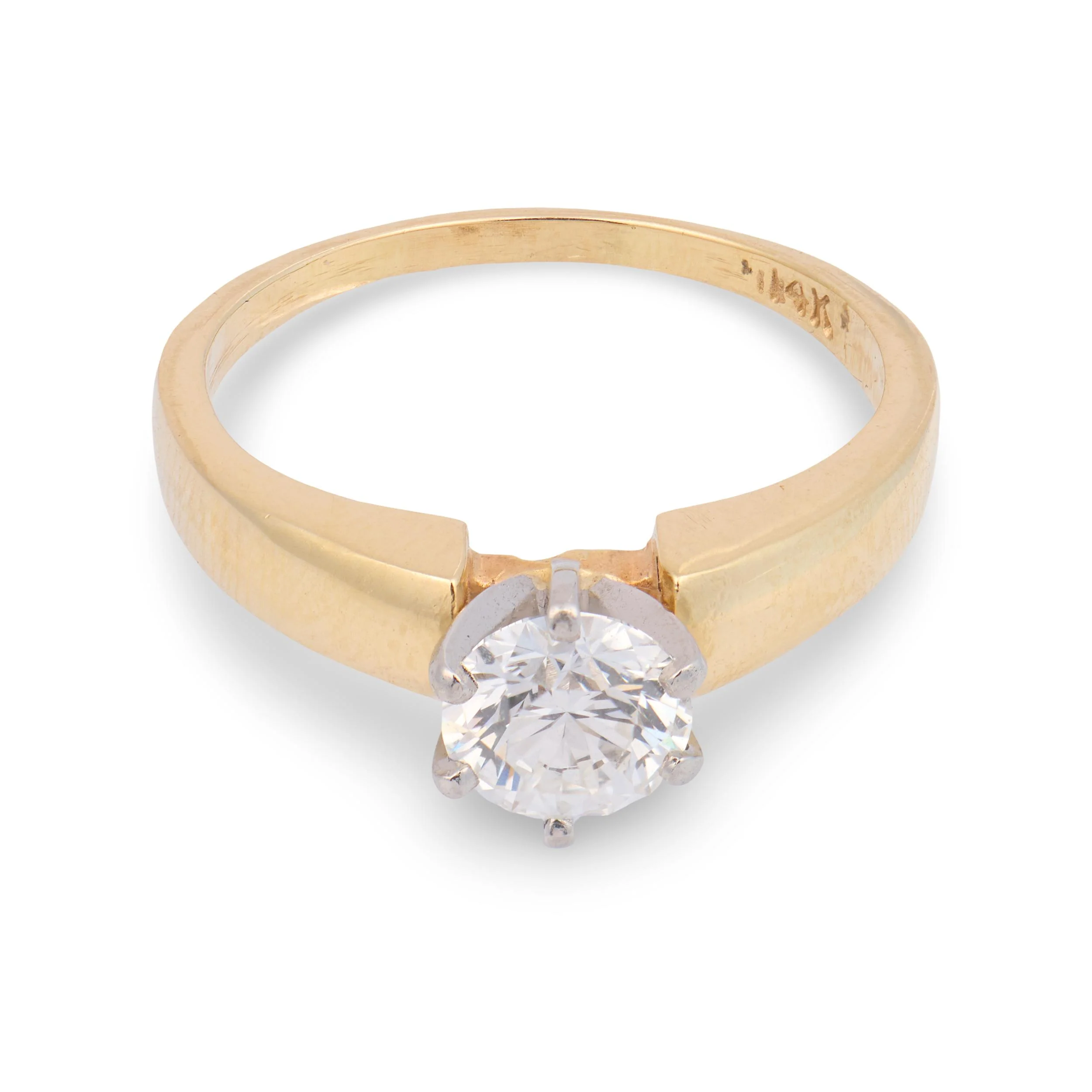DERCO 14k Victorian Diamond Engagement Ring .80ct - Image 2