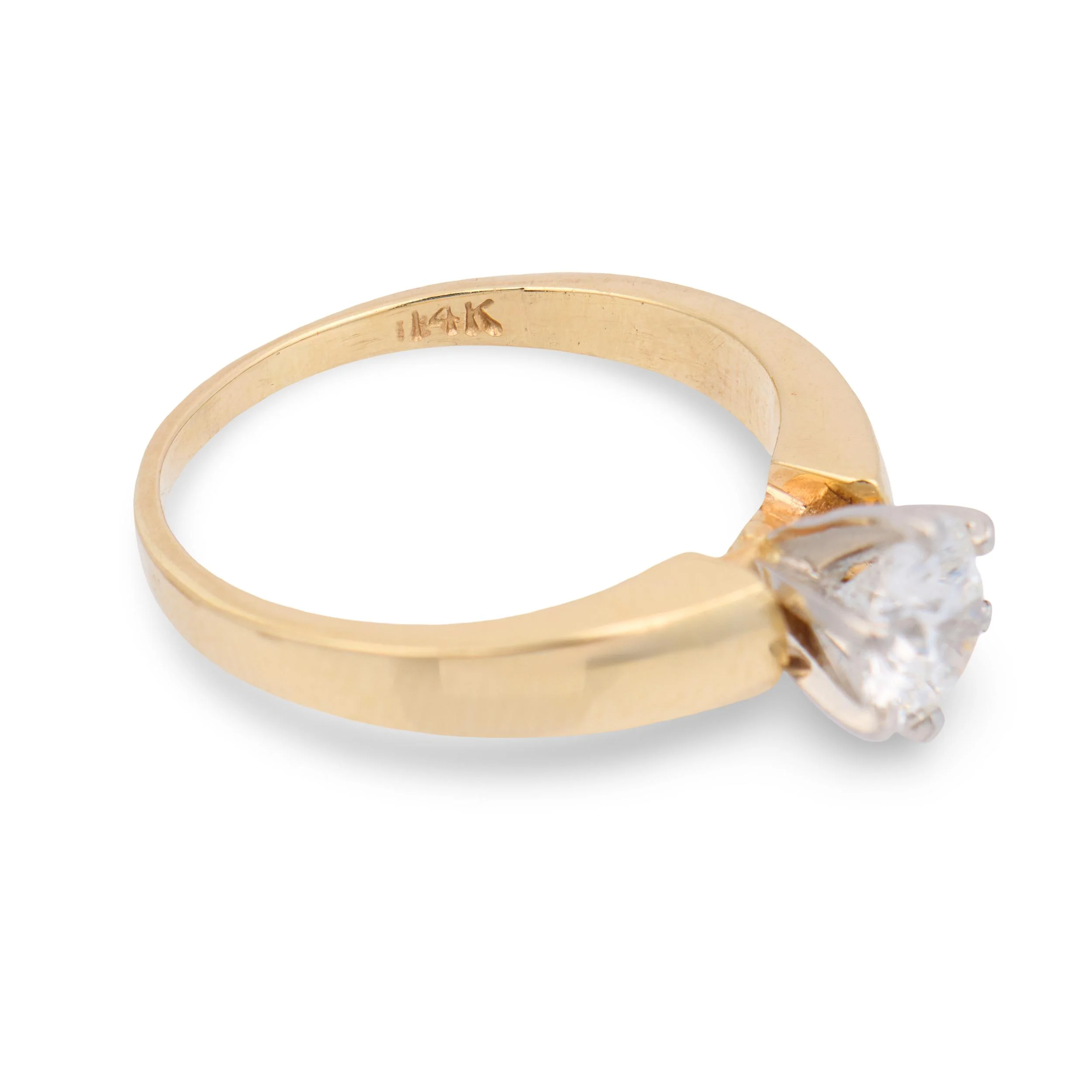 DERCO 14k Victorian Diamond Engagement Ring .80ct - Image 3