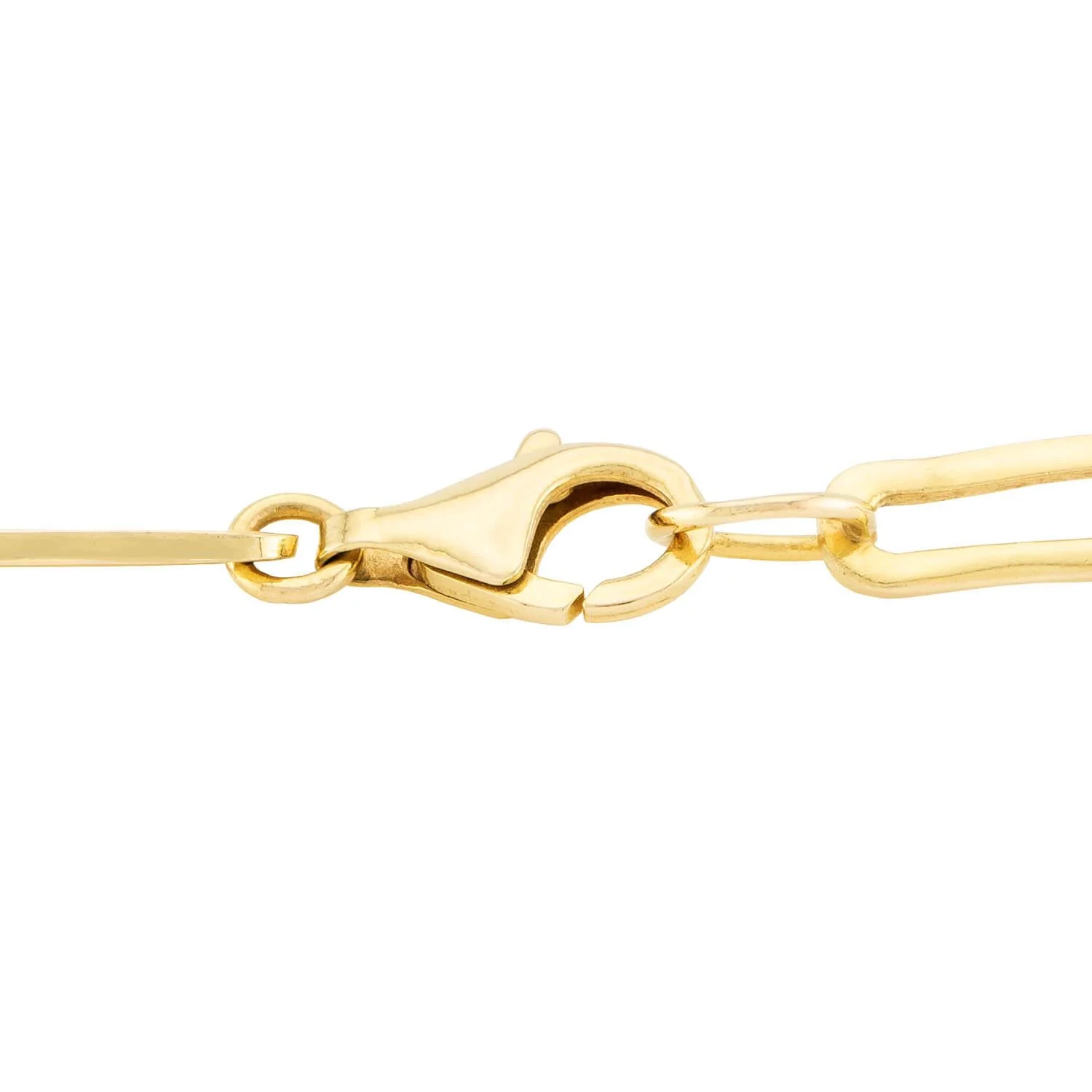 "DINH VAN" Estate 14k Handcuff Paperclip Chain Necklace 17" - Image 4