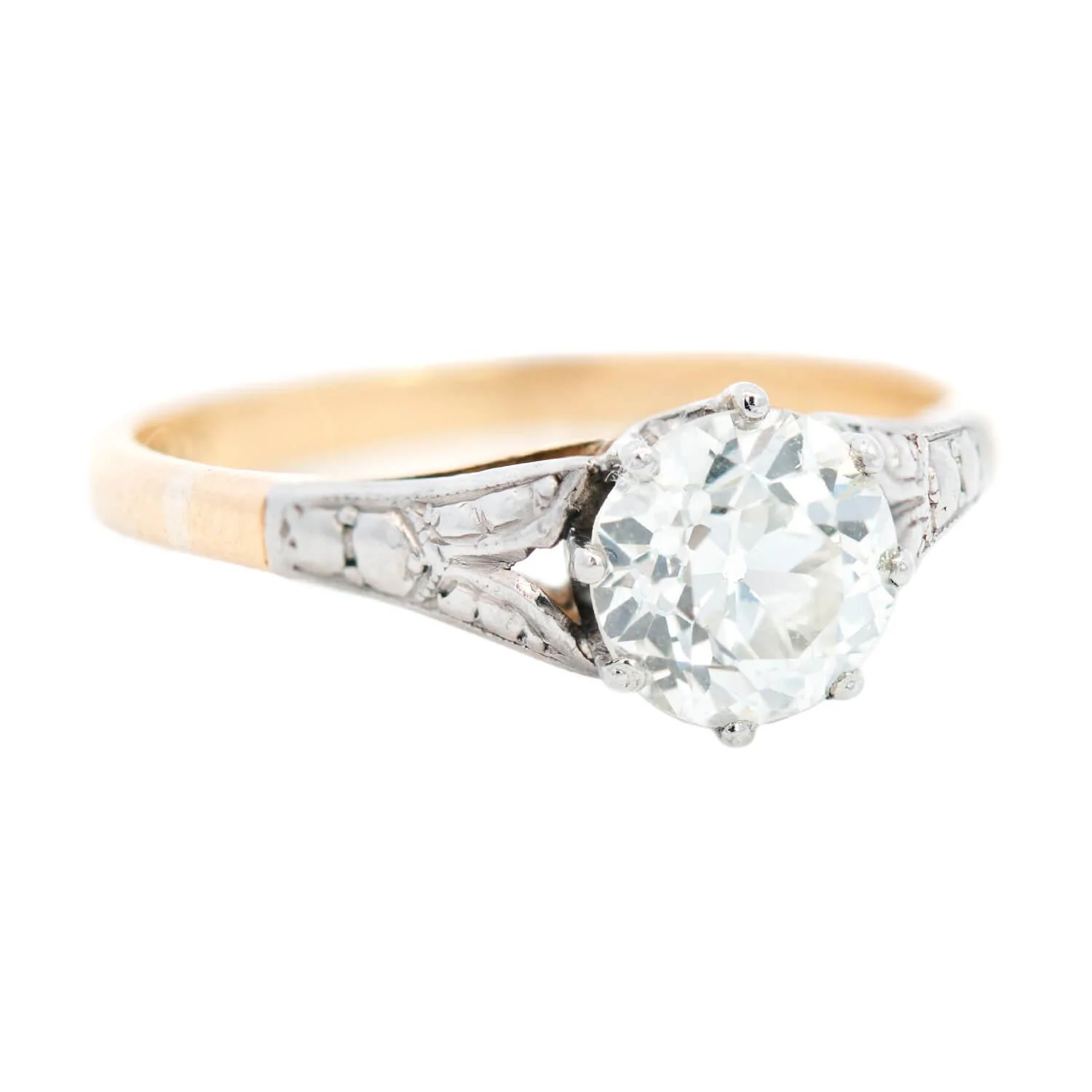 Early Edwardian 18k/Platinum Diamond Engagement Ring 1.04ct - Image 2
