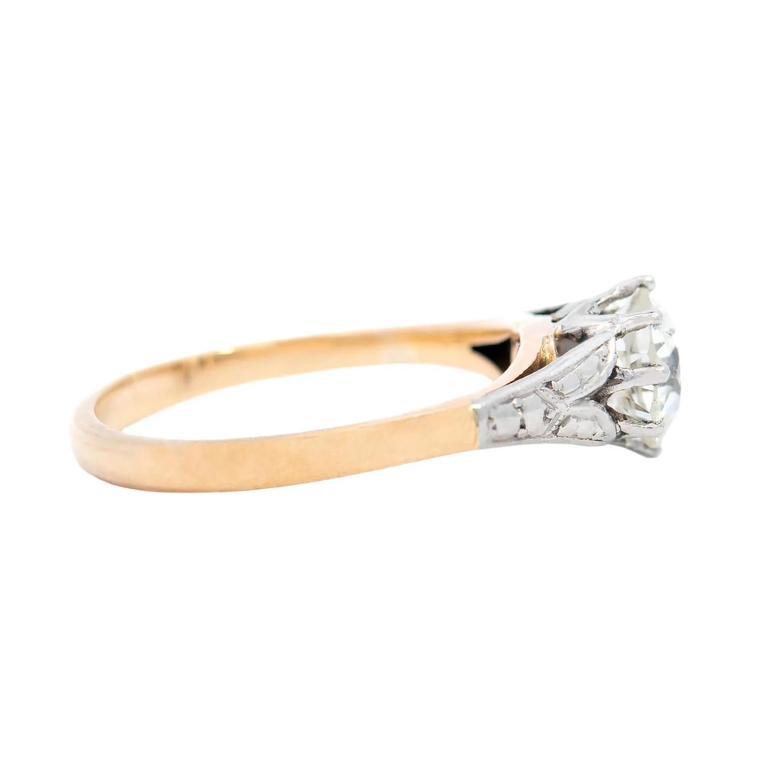 Early Edwardian 18k/Platinum Diamond Engagement Ring 1.04ct - Image 3