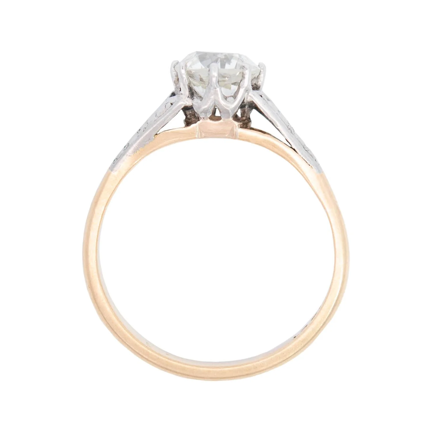 Early Edwardian 18k/Platinum Diamond Engagement Ring 1.04ct - Image 4