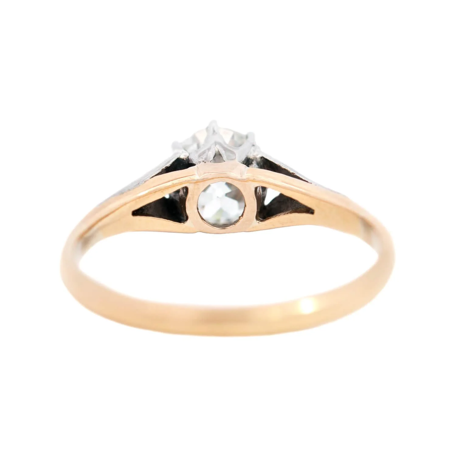 Early Edwardian 18k/Platinum Diamond Engagement Ring 1.04ct - Image 5