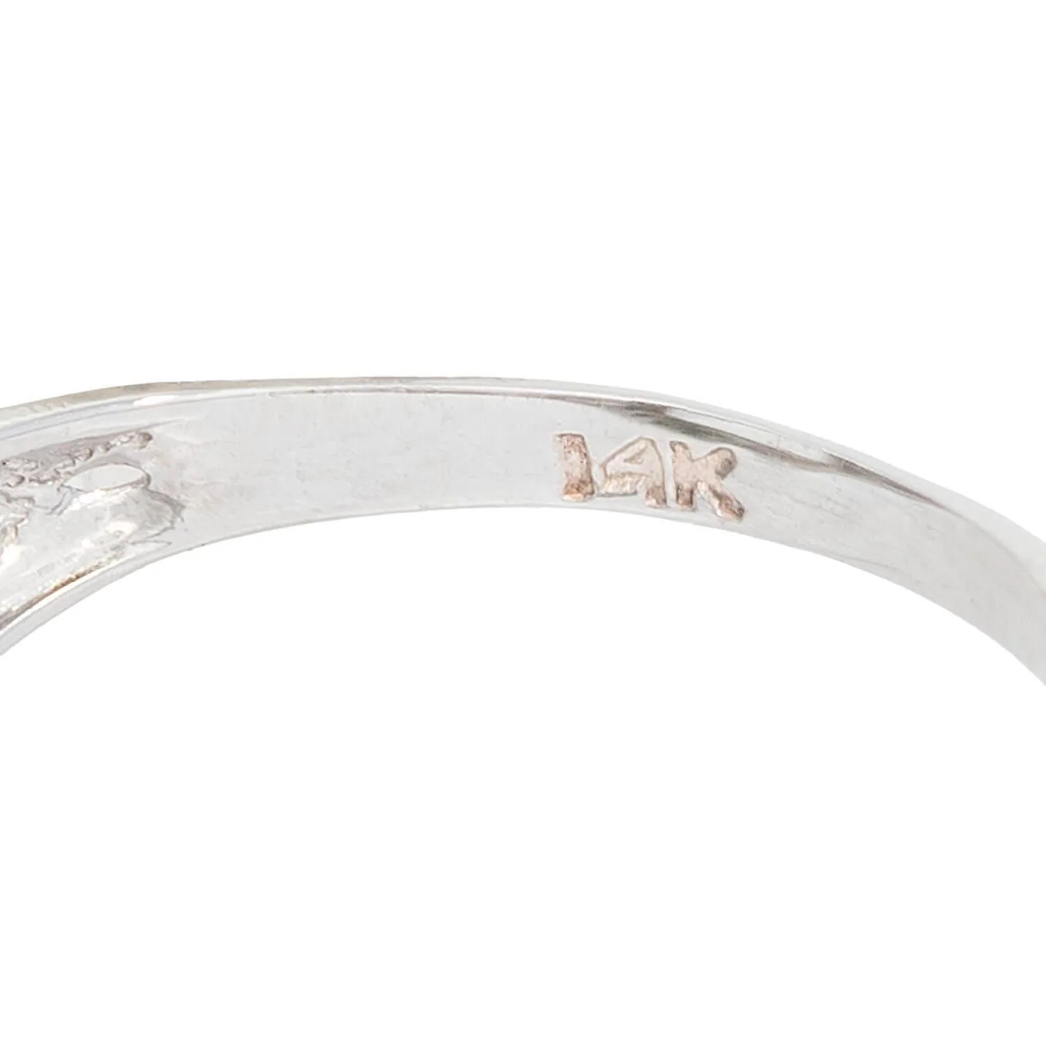Edwardian 14k Mixed Metal White Topaz Ring - Image 7