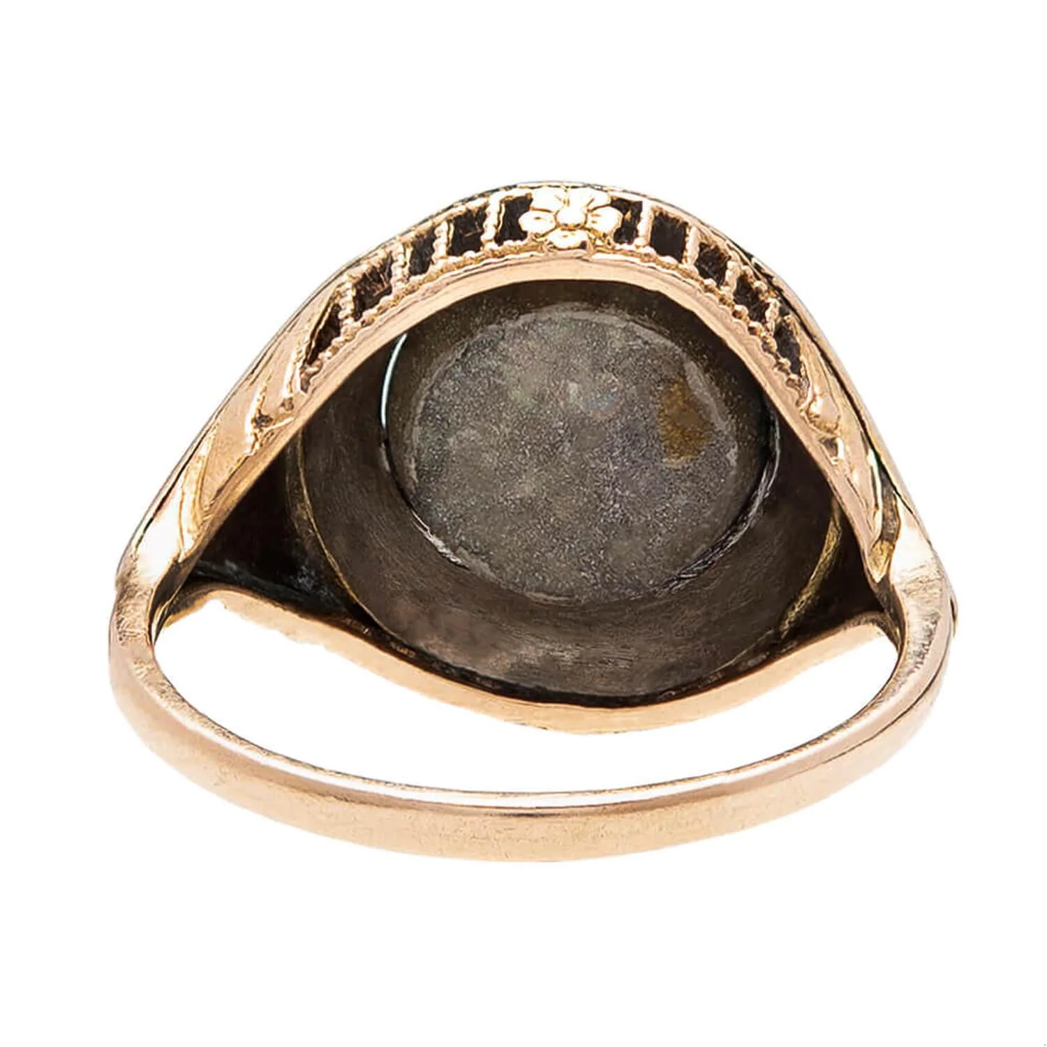 Edwardian 14k/Platinum Star Sapphire Cocktail Ring - Image 5