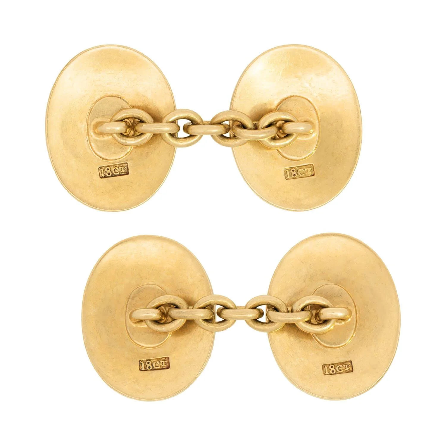 Edwardian 18k Emerald and Ruby Cufflinks - Image 3