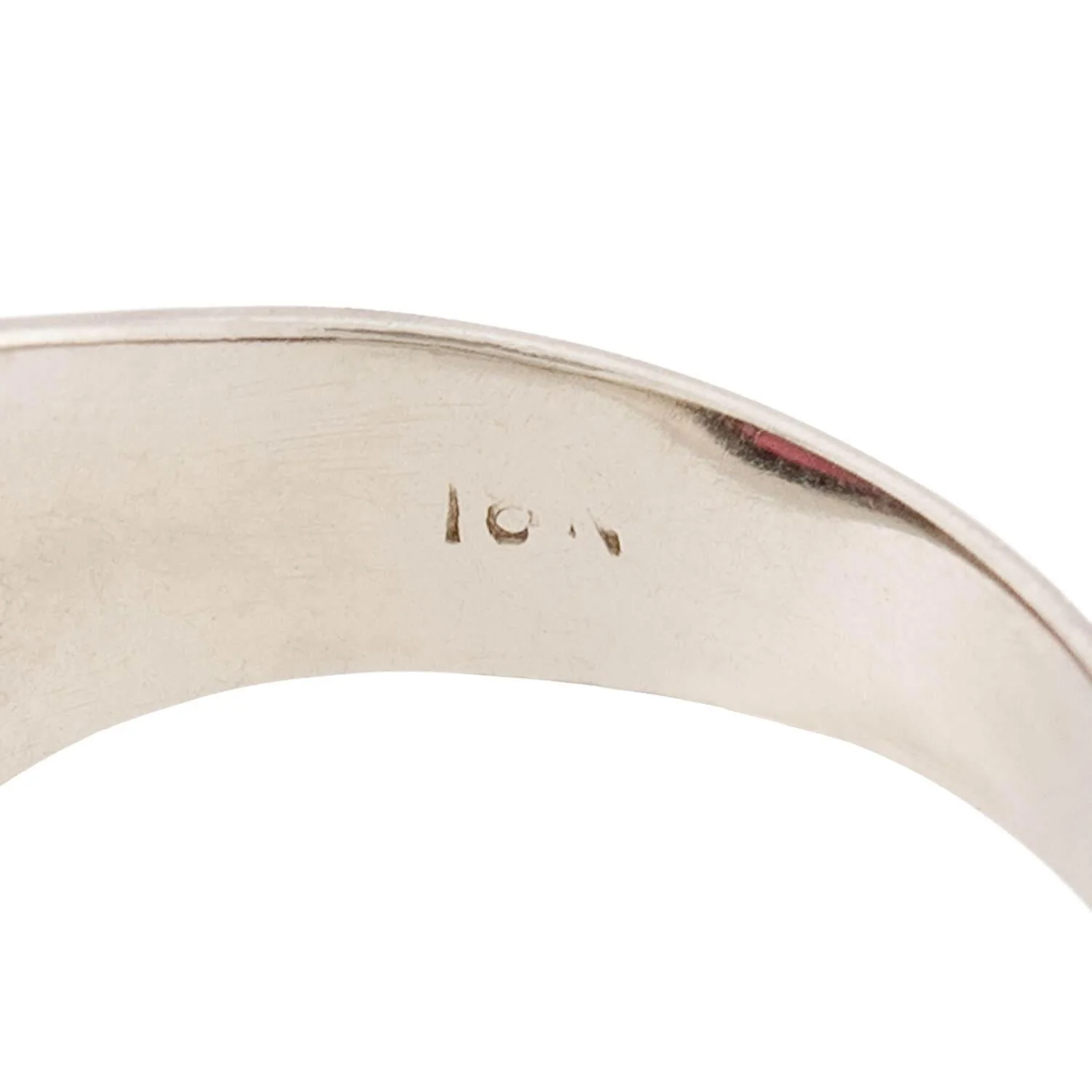 Edwardian 18k Garnet & Diamond Ring - Image 6