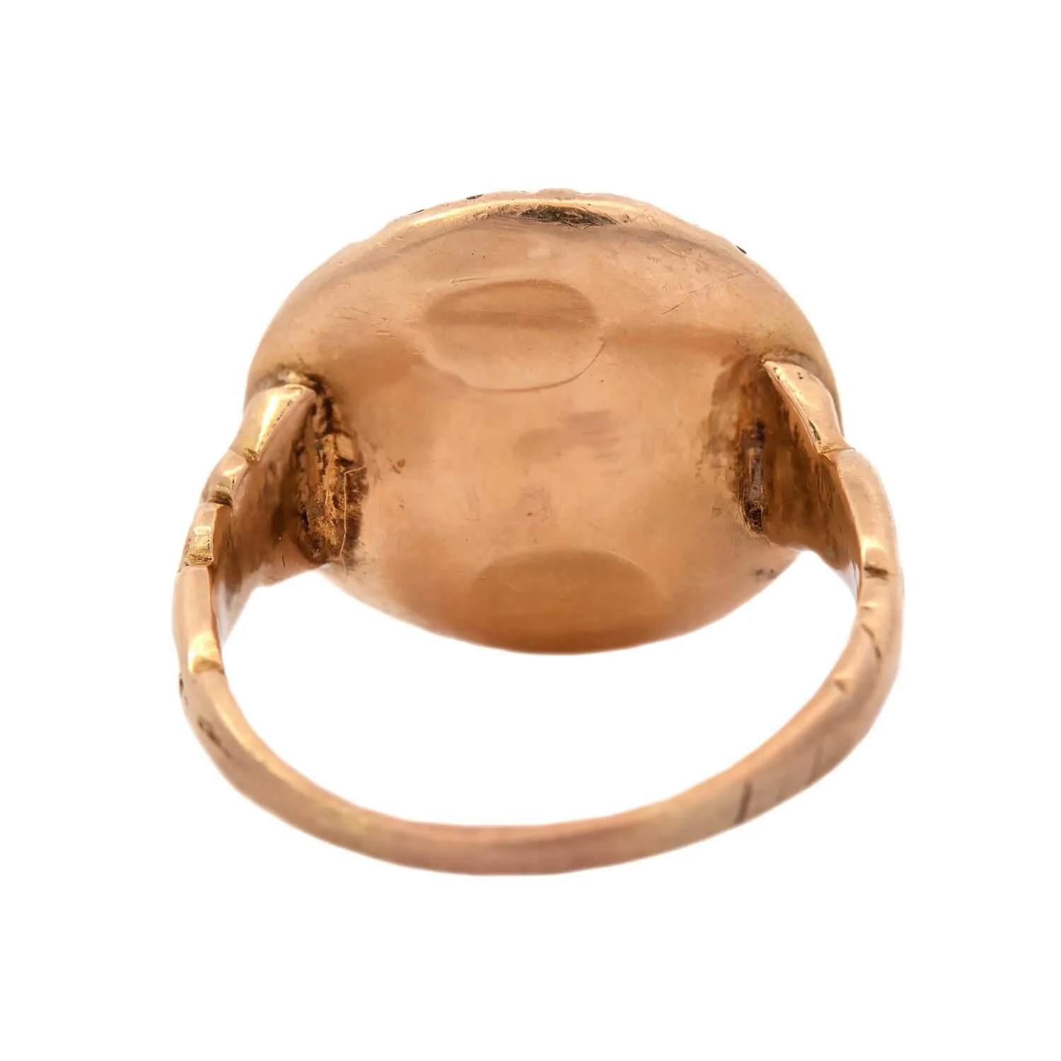 Edwardian 18k Moonstone and Diamond Man In The Moon Ring - Image 5