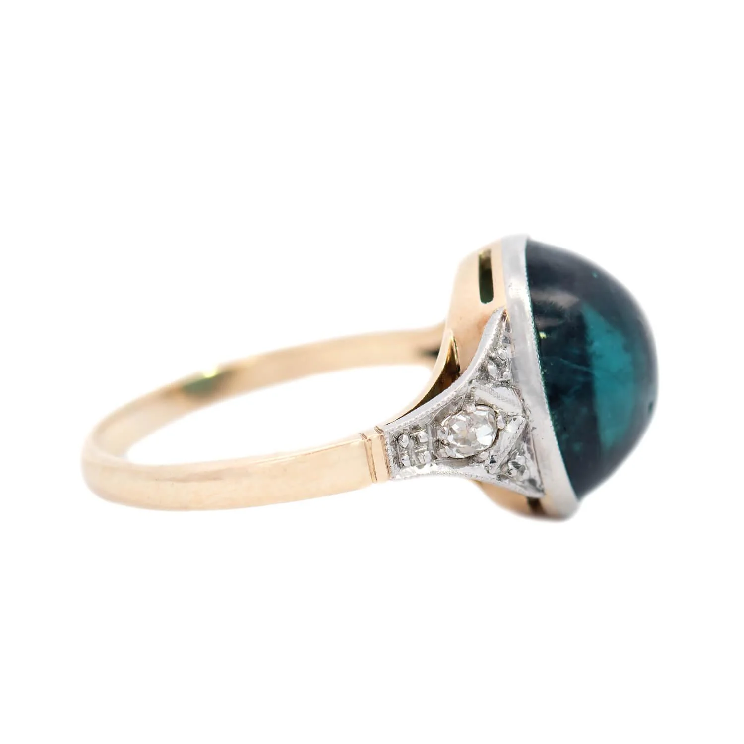 Edwardian 18k/Platinum Australian Sapphire/Diamond Engagement Ring 3.50ct - Image 3