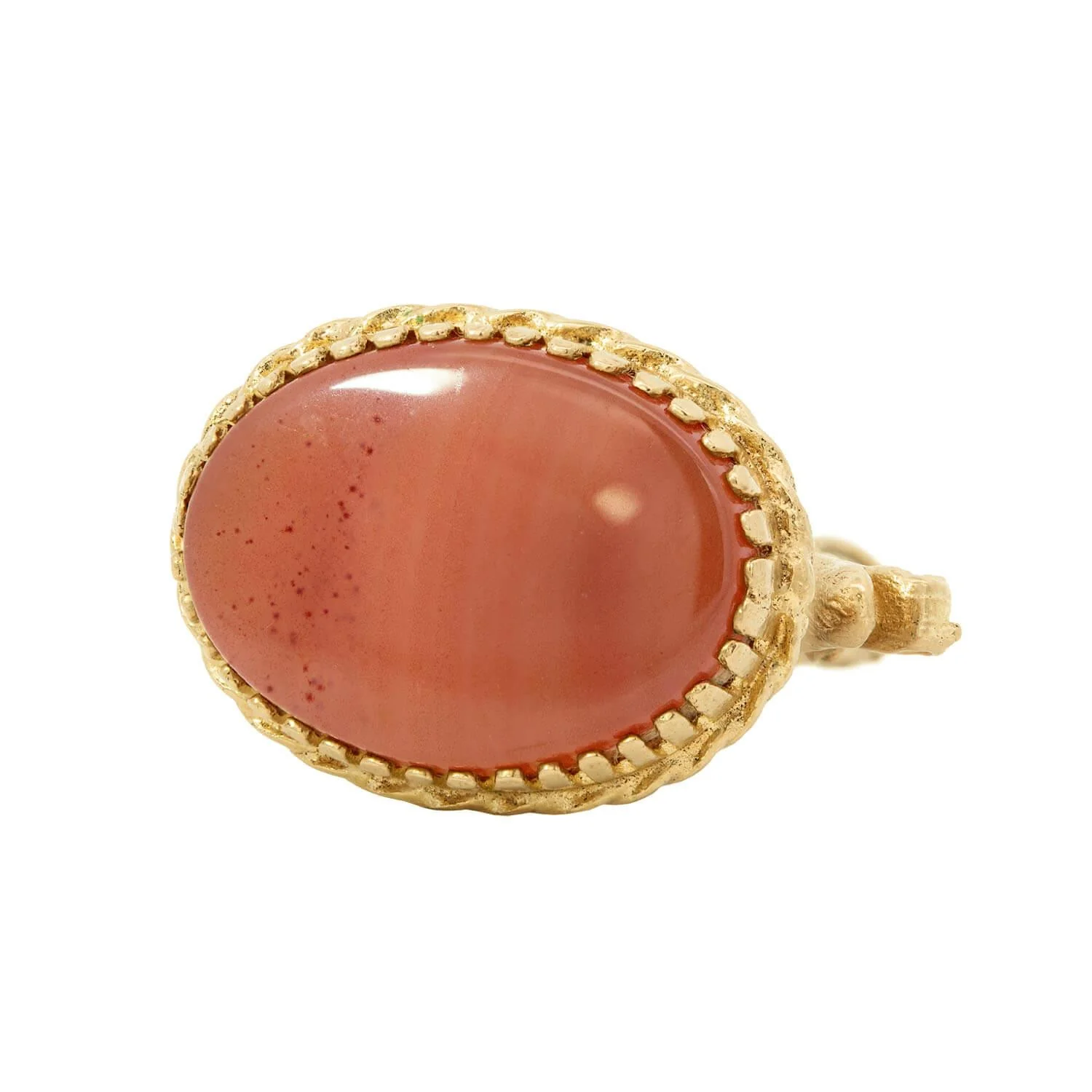 Edwardian 9k Carnelian Knight Chess Piece Fob - Image 4