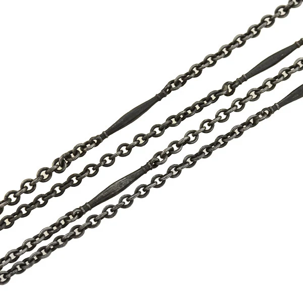 Edwardian Berlin Iron Muff Chain with "Eiserne Zeit 1916" Medallion Slide 65" - Image 4