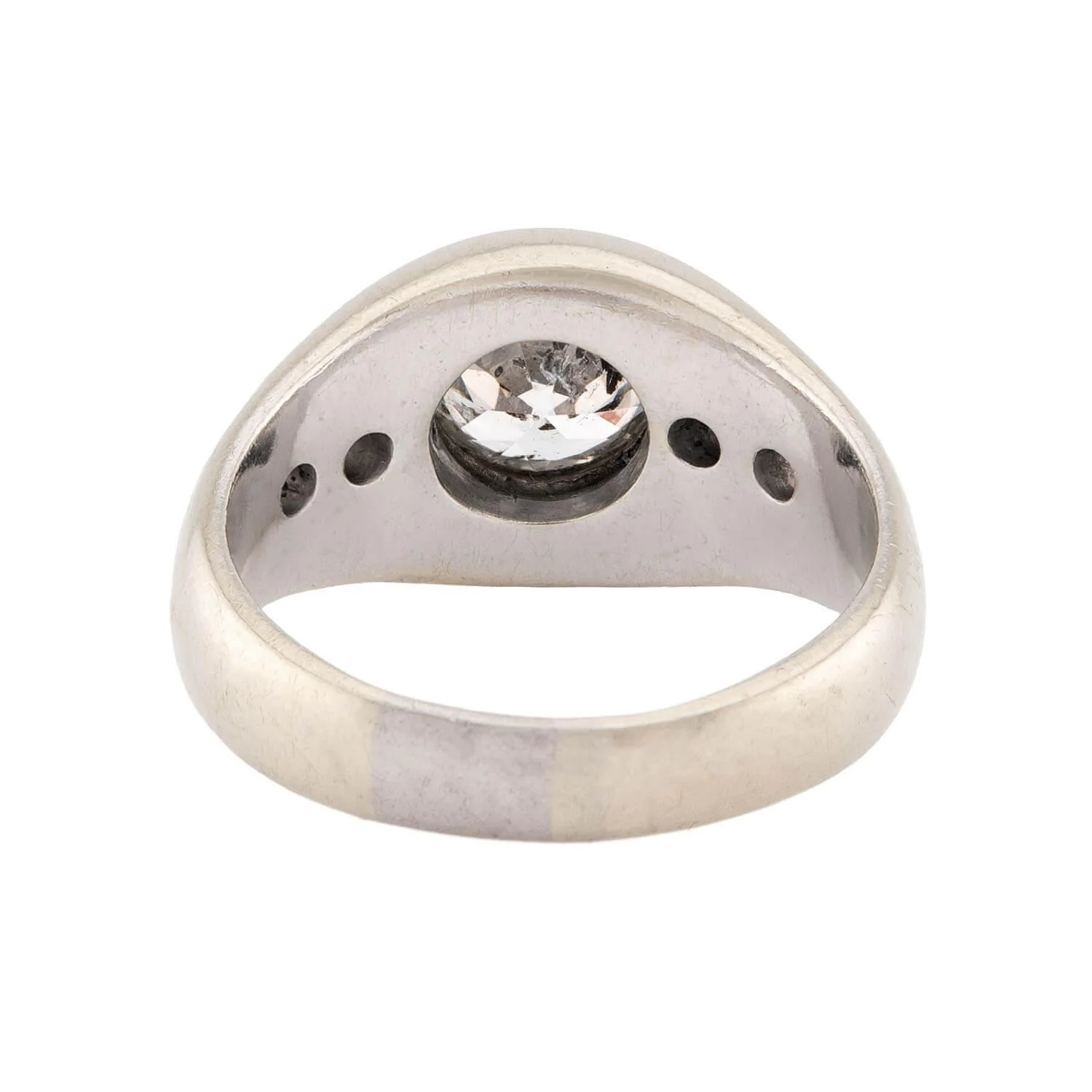Edwardian Platinum Diamond Engagement Ring 1.65ct - Image 5