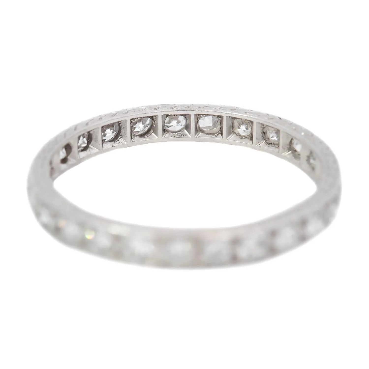 Edwardian Platinum Diamond Eternity Band - Image 4