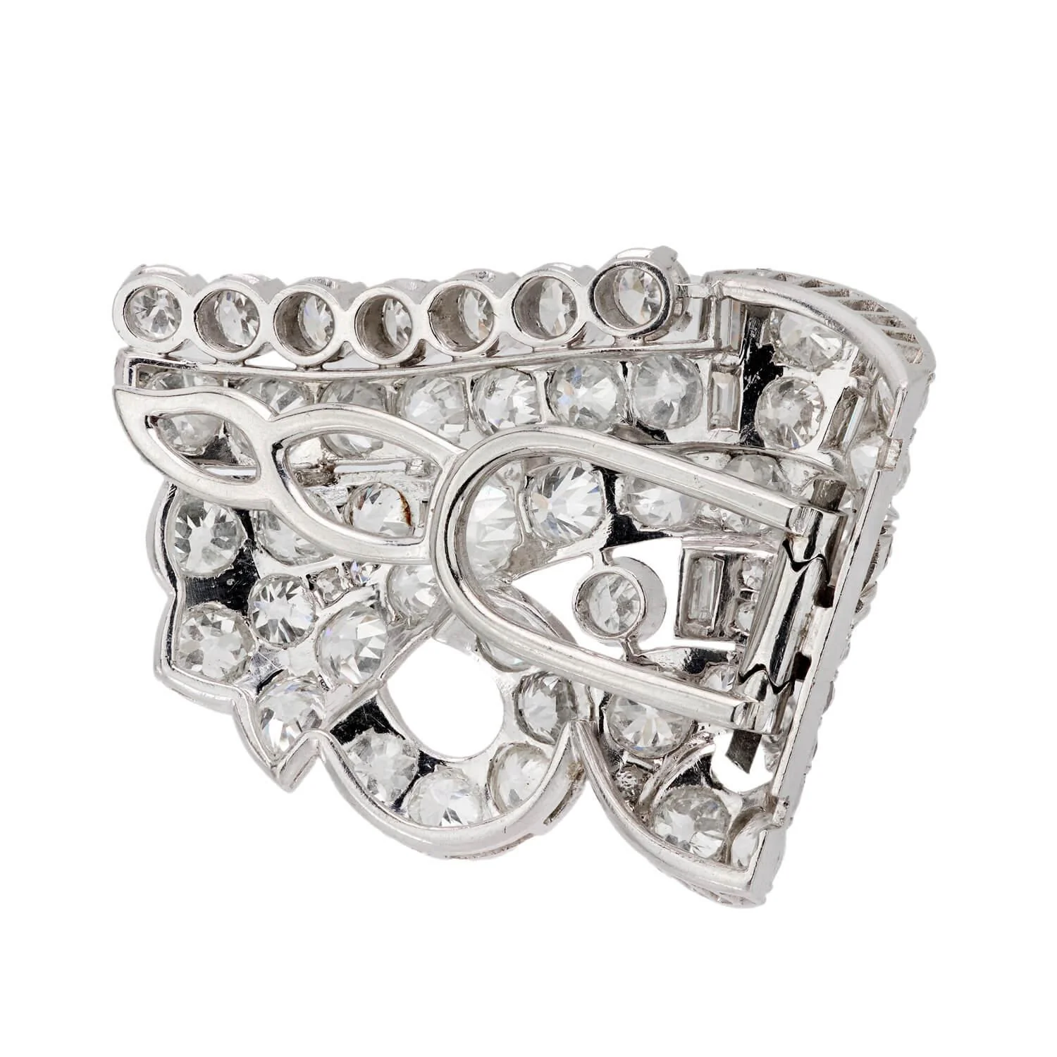 Edwardian Platinum Diamond Fur Clip - Image 3