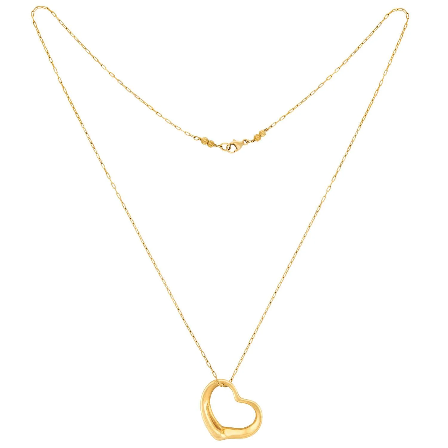 ELSA PERETTI FOR TIFFANY & CO. 18k Open Heart Pendant Necklace - Image 2