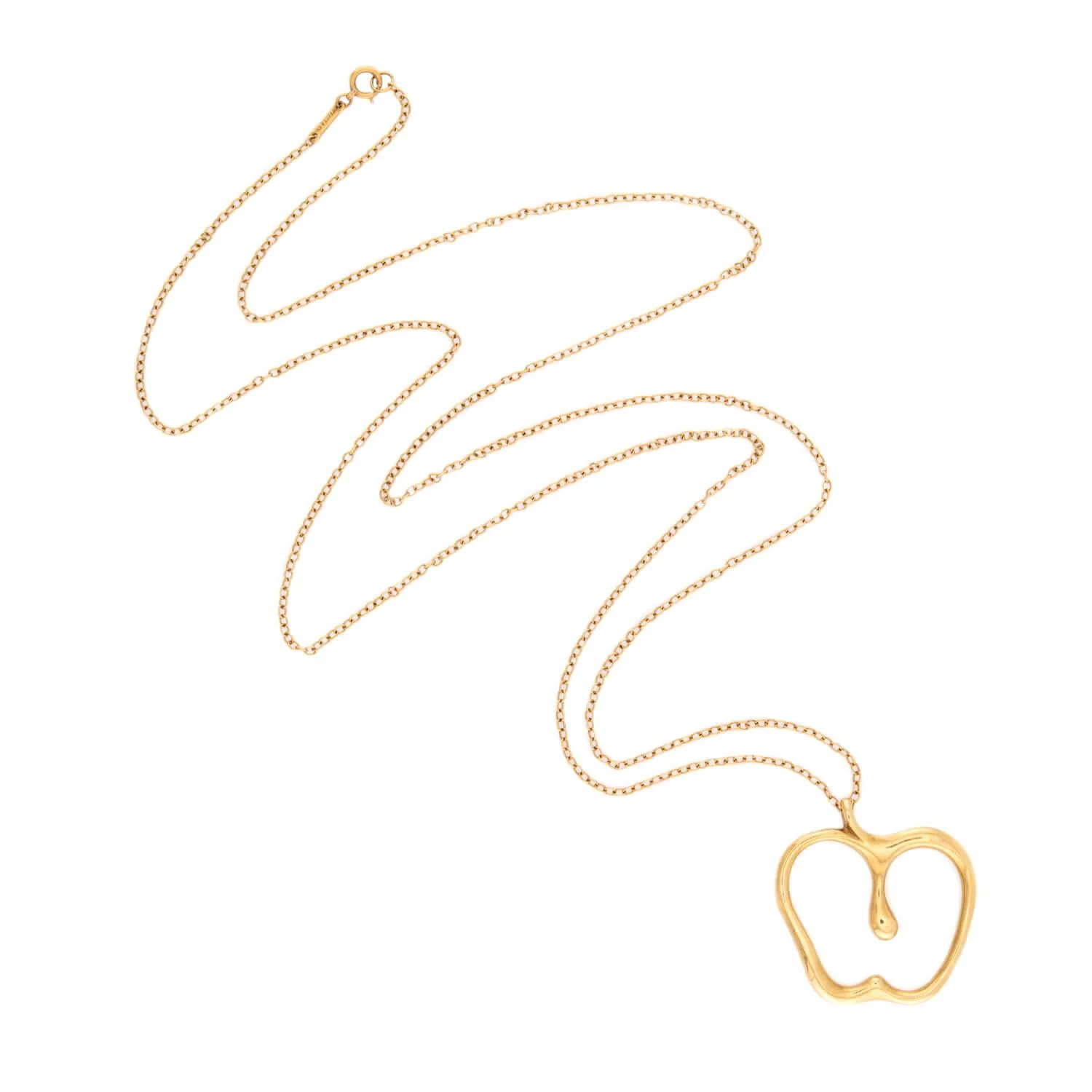 ELSA PERETTI for TIFFANY & CO. Estate 18k Apple Pendant Necklace - Image 2