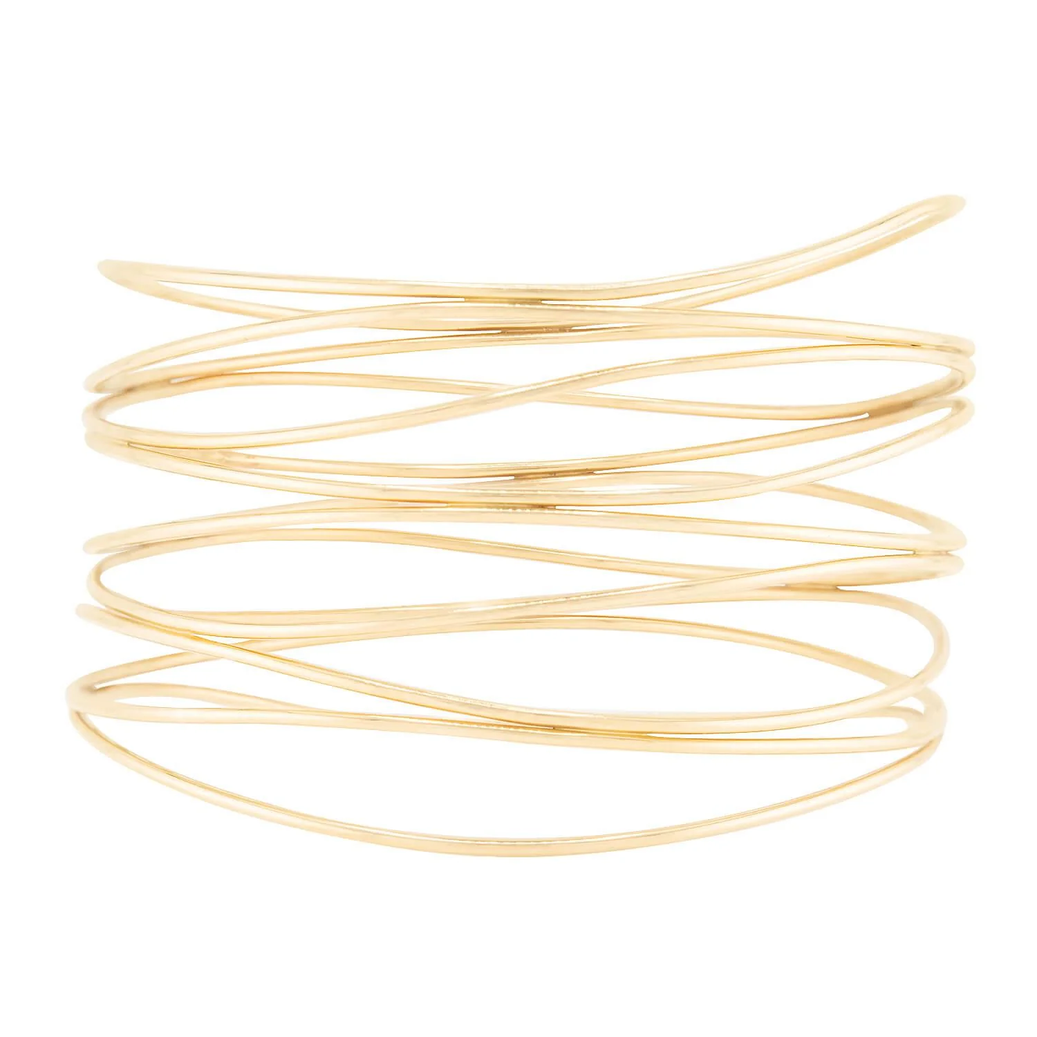 ELSA PERETTI for TIFFANY & CO. Estate 18k Wave Nine-Row Bracelet - Image 4