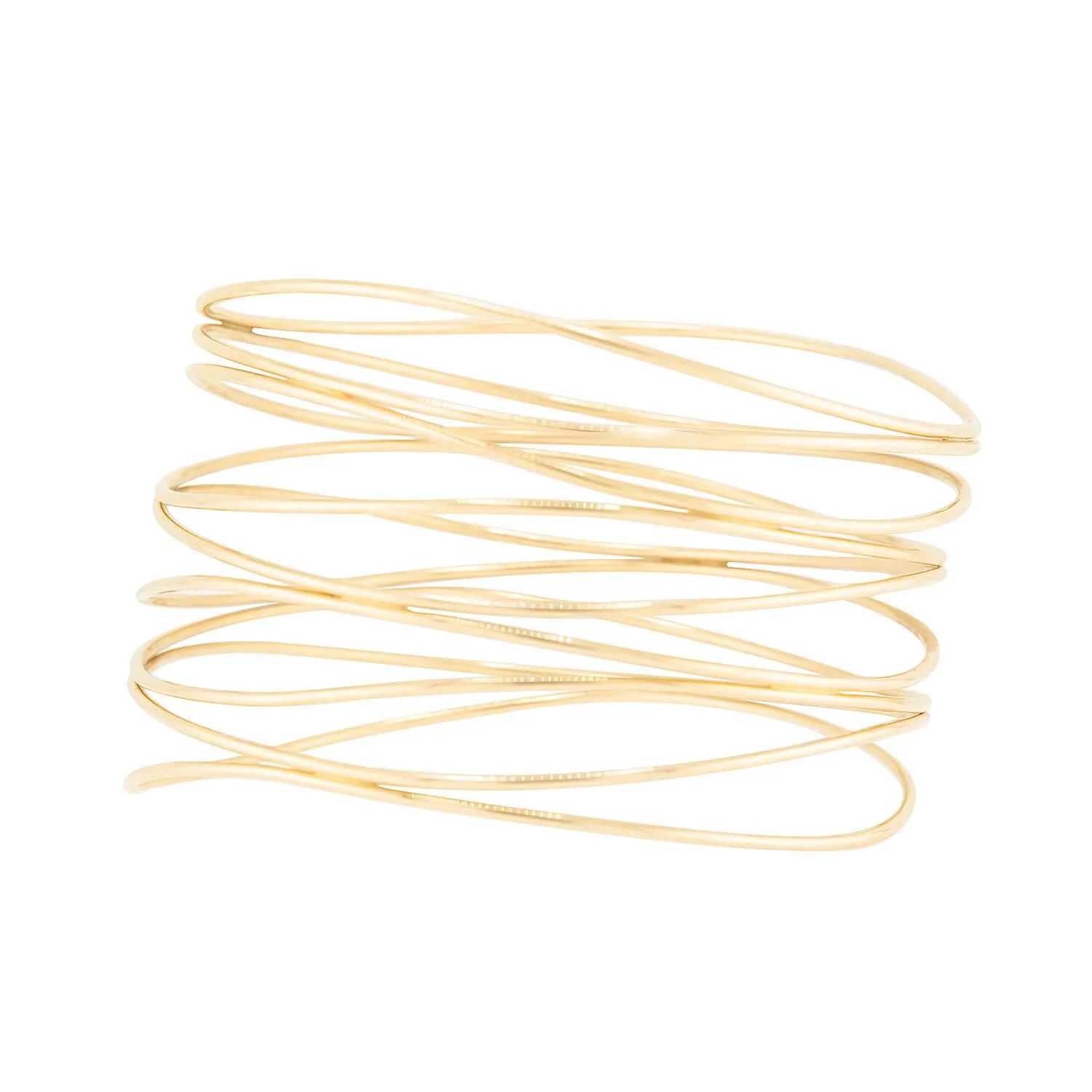 ELSA PERETTI for TIFFANY & CO. Estate 18k Wave Nine-Row Bracelet - Image 5