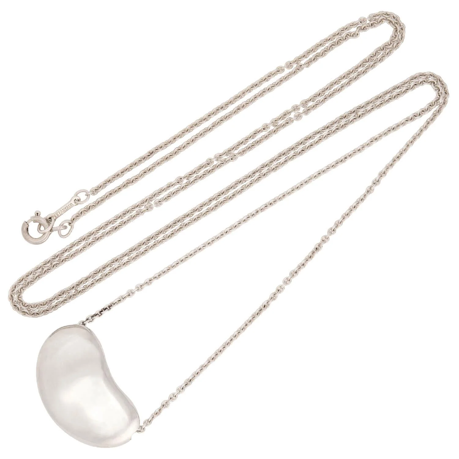 ELSA PERETTI for TIFFANY & CO. Estate Sterling Bean Necklace - Image 2