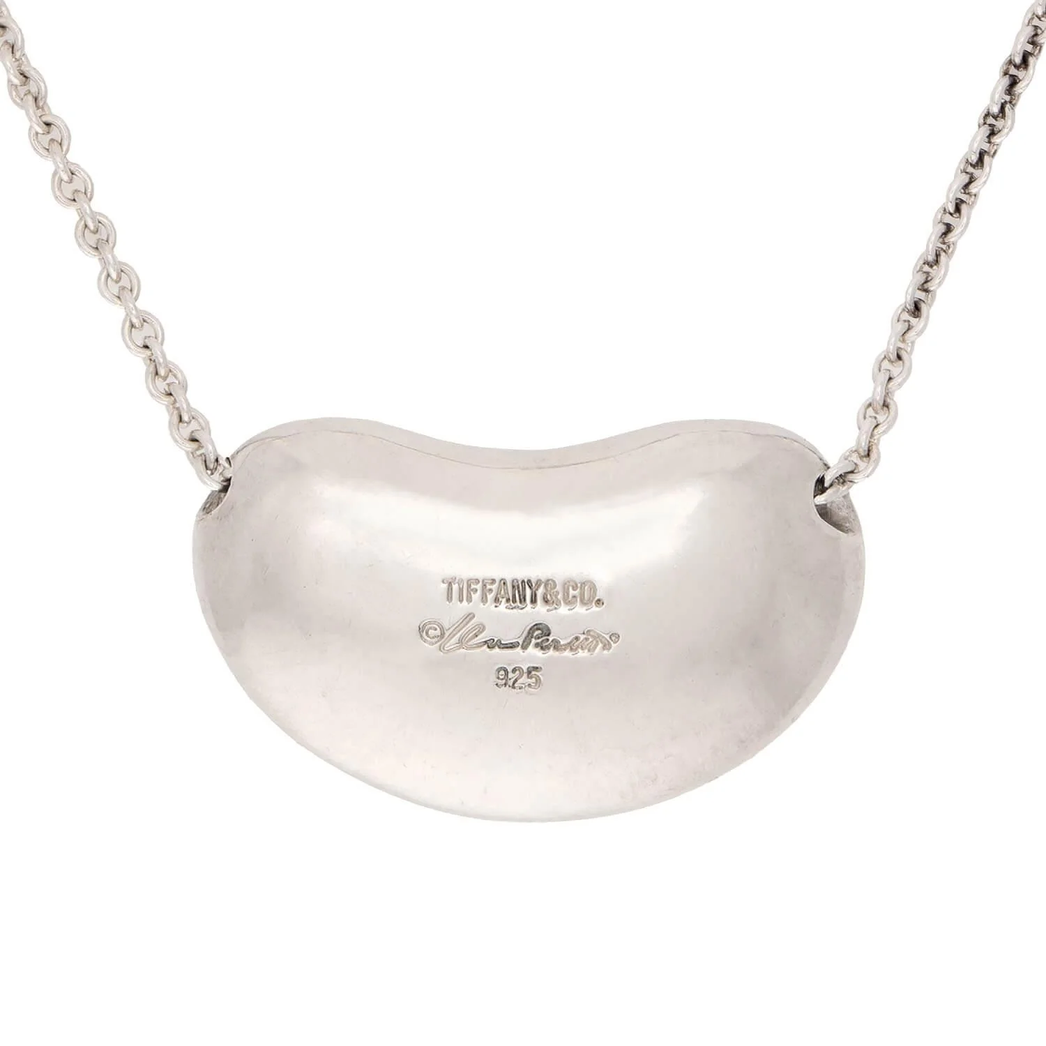 ELSA PERETTI for TIFFANY & CO. Estate Sterling Bean Necklace - Image 4