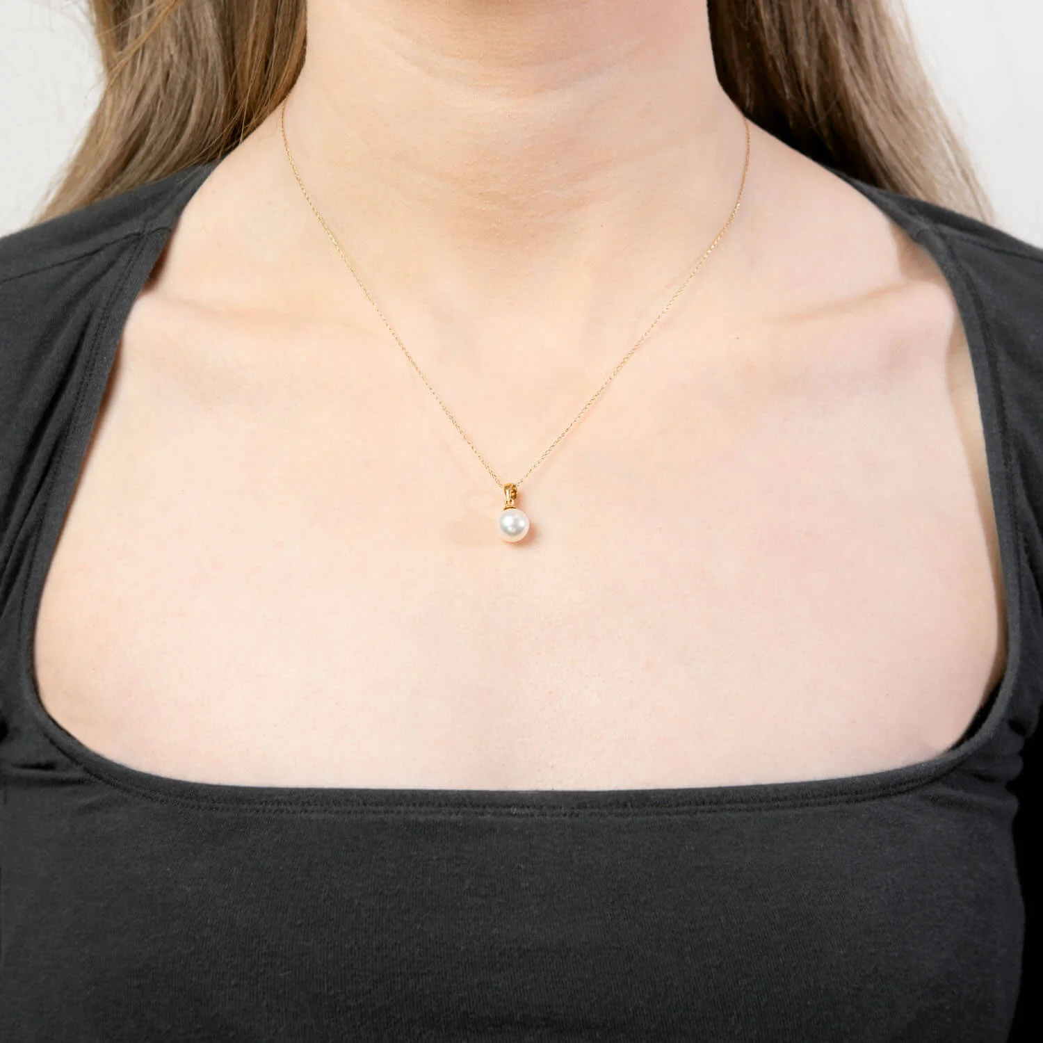 Estate 14k/18k Pearl Pendant Necklace - Image 6