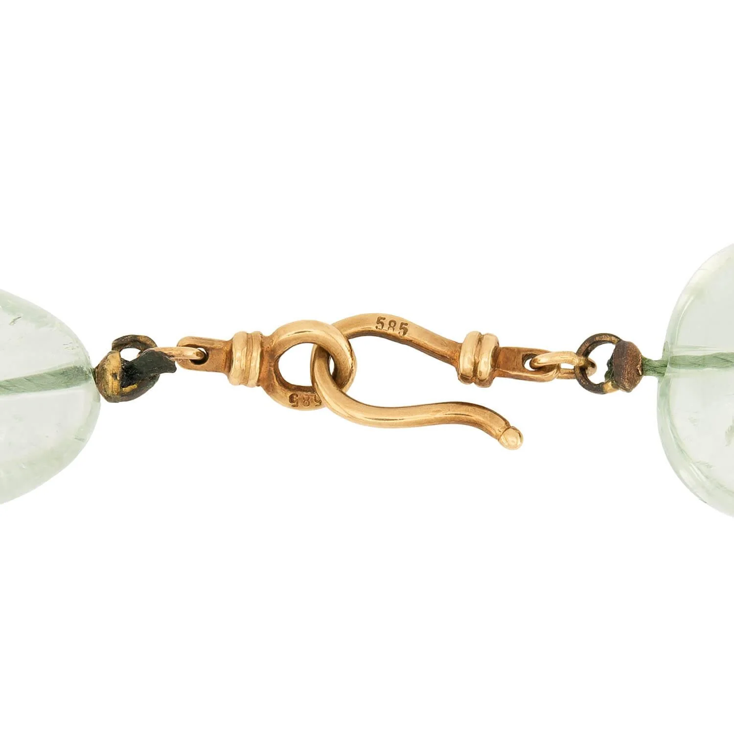 Estate 14k Aqua Bead Necklace - Image 4