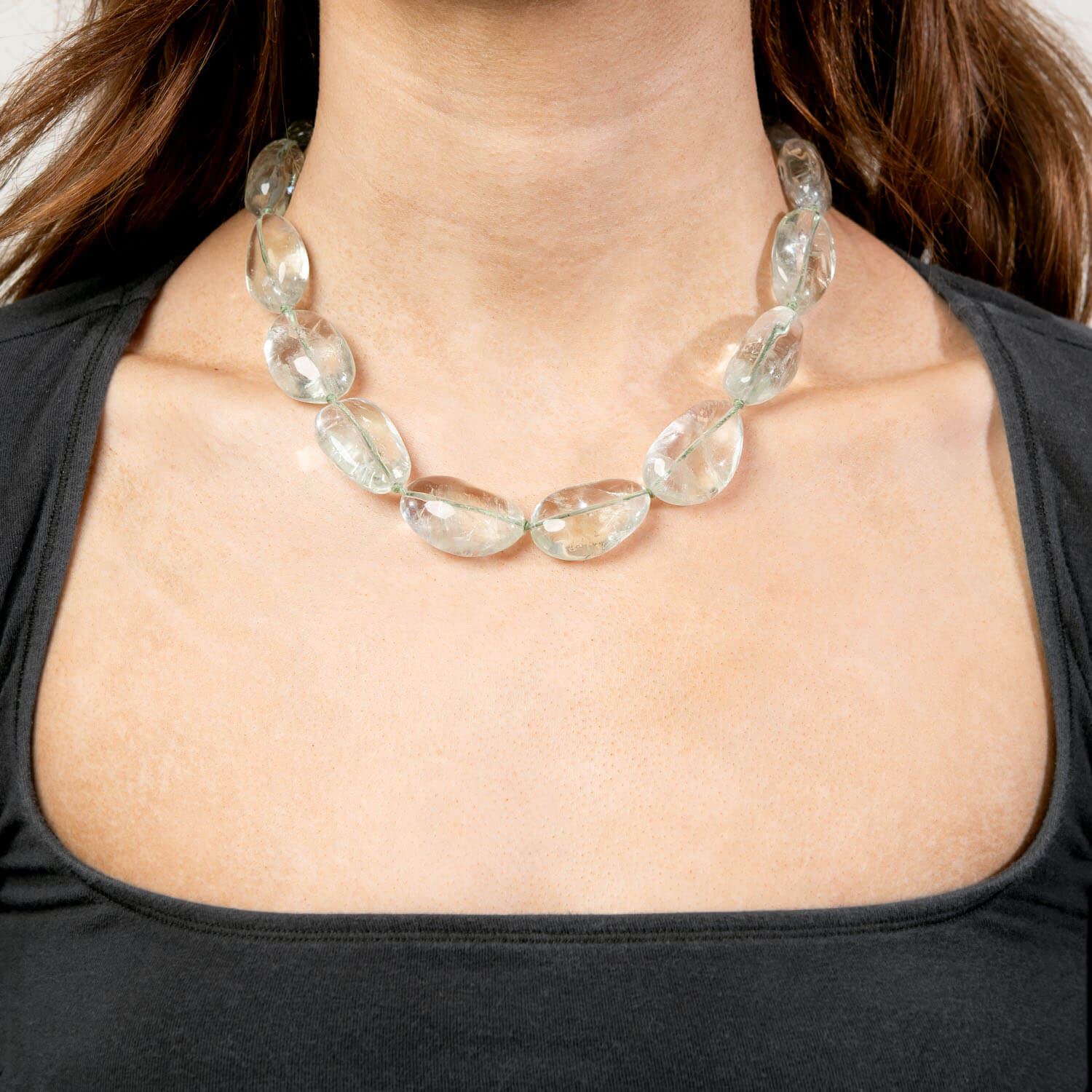 Estate 14k Aqua Bead Necklace - Image 5