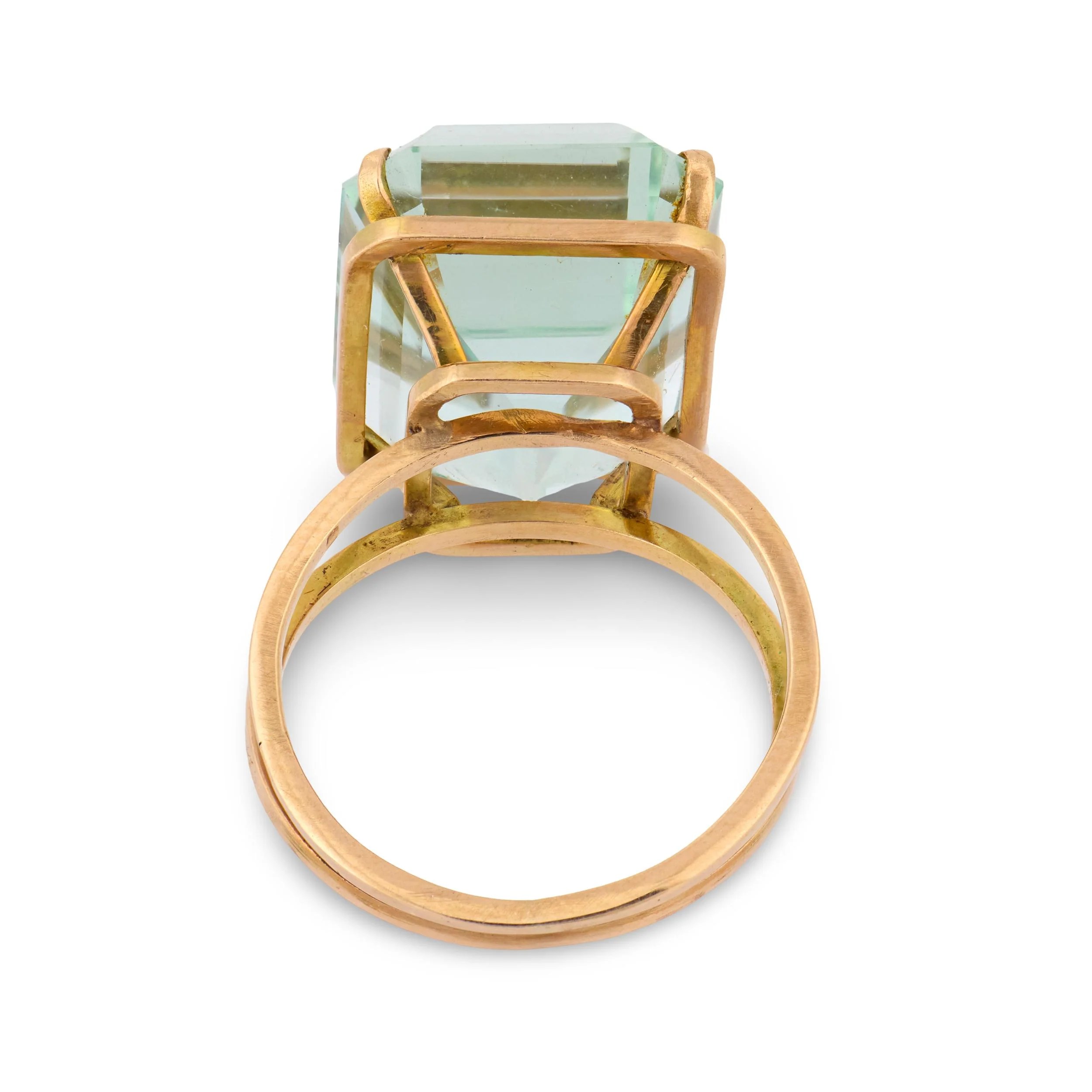Estate 14k Aqua Ring - Image 5