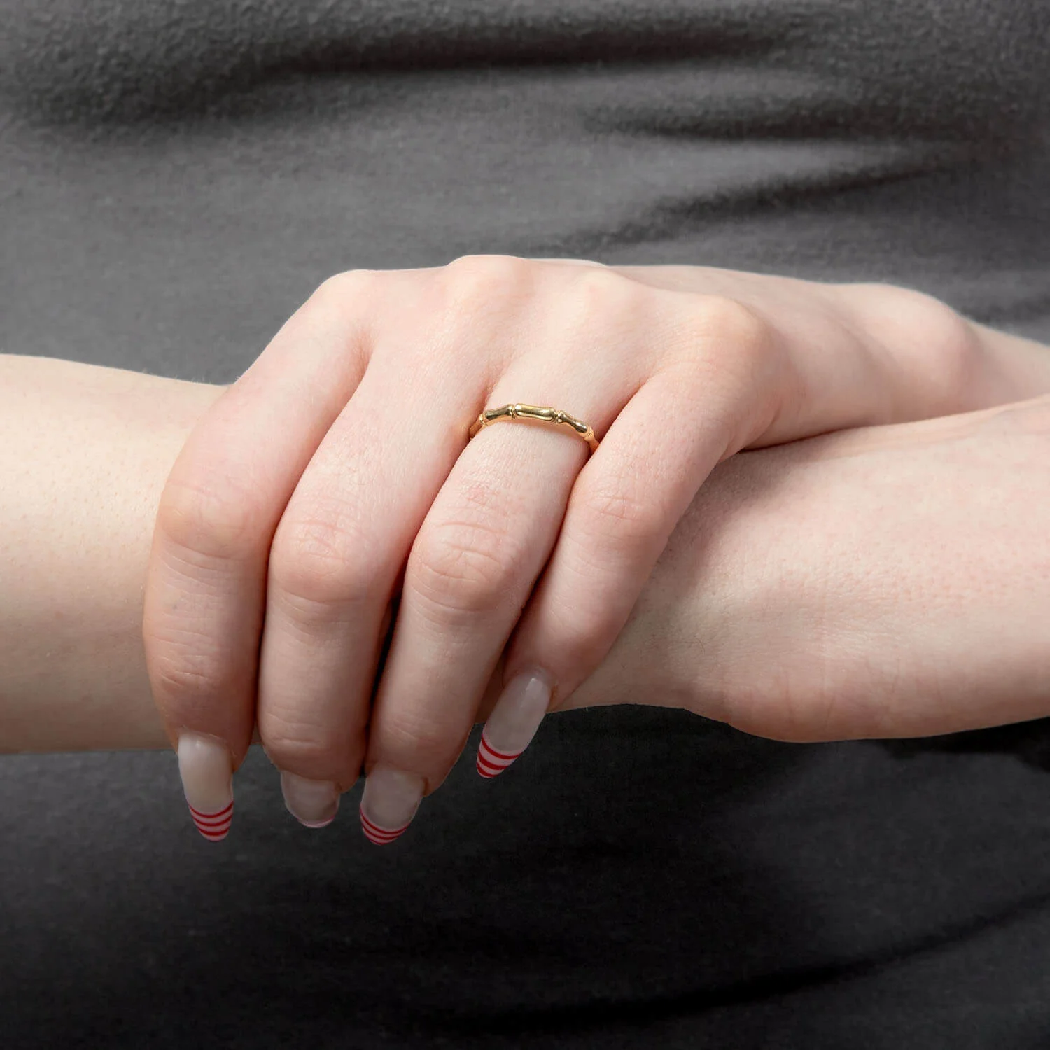 Estate 14k Bamboo Band - Image 5