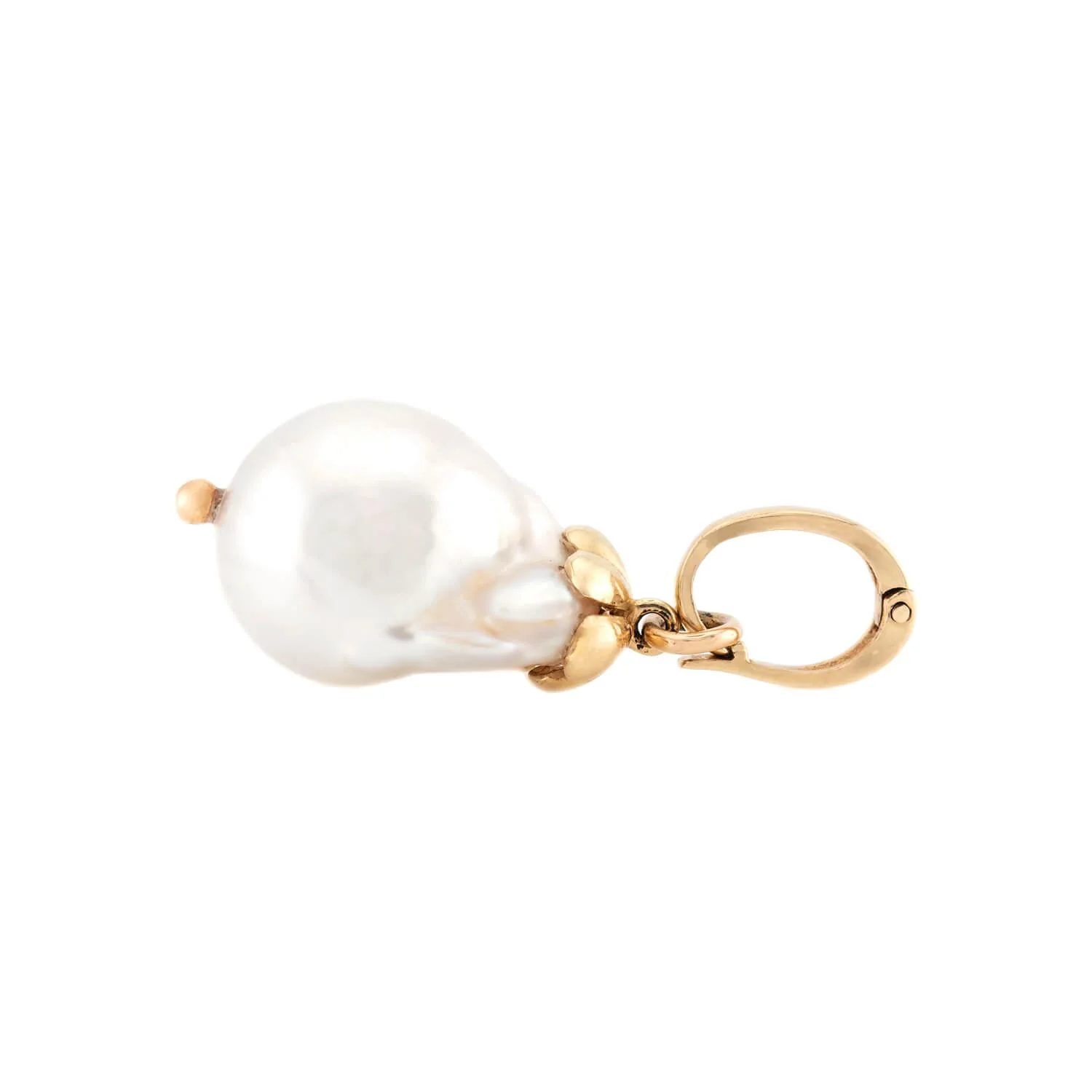 Estate 14k Baroque Pearl Pendant/Charm - Image 2