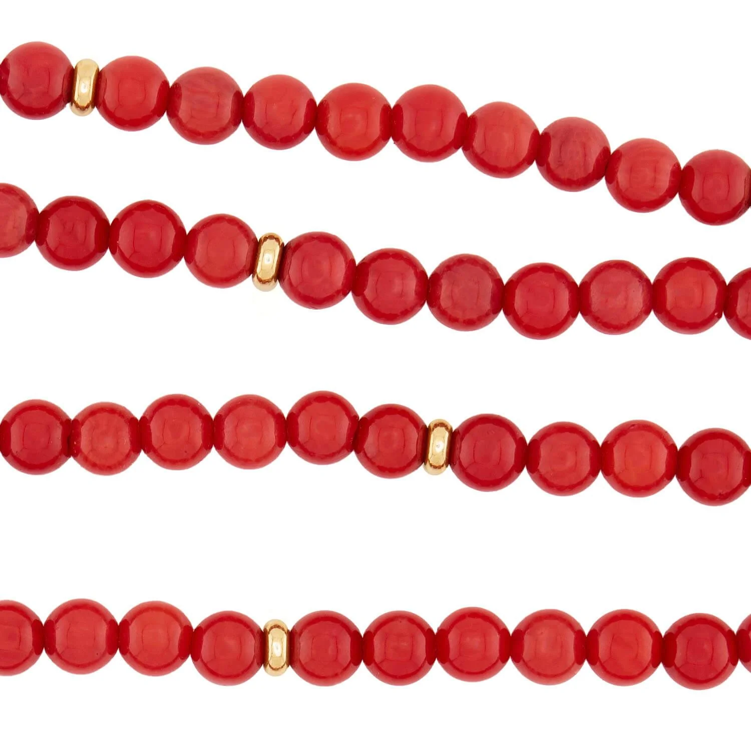 Estate 14k Coral Bead Necklace - Image 3