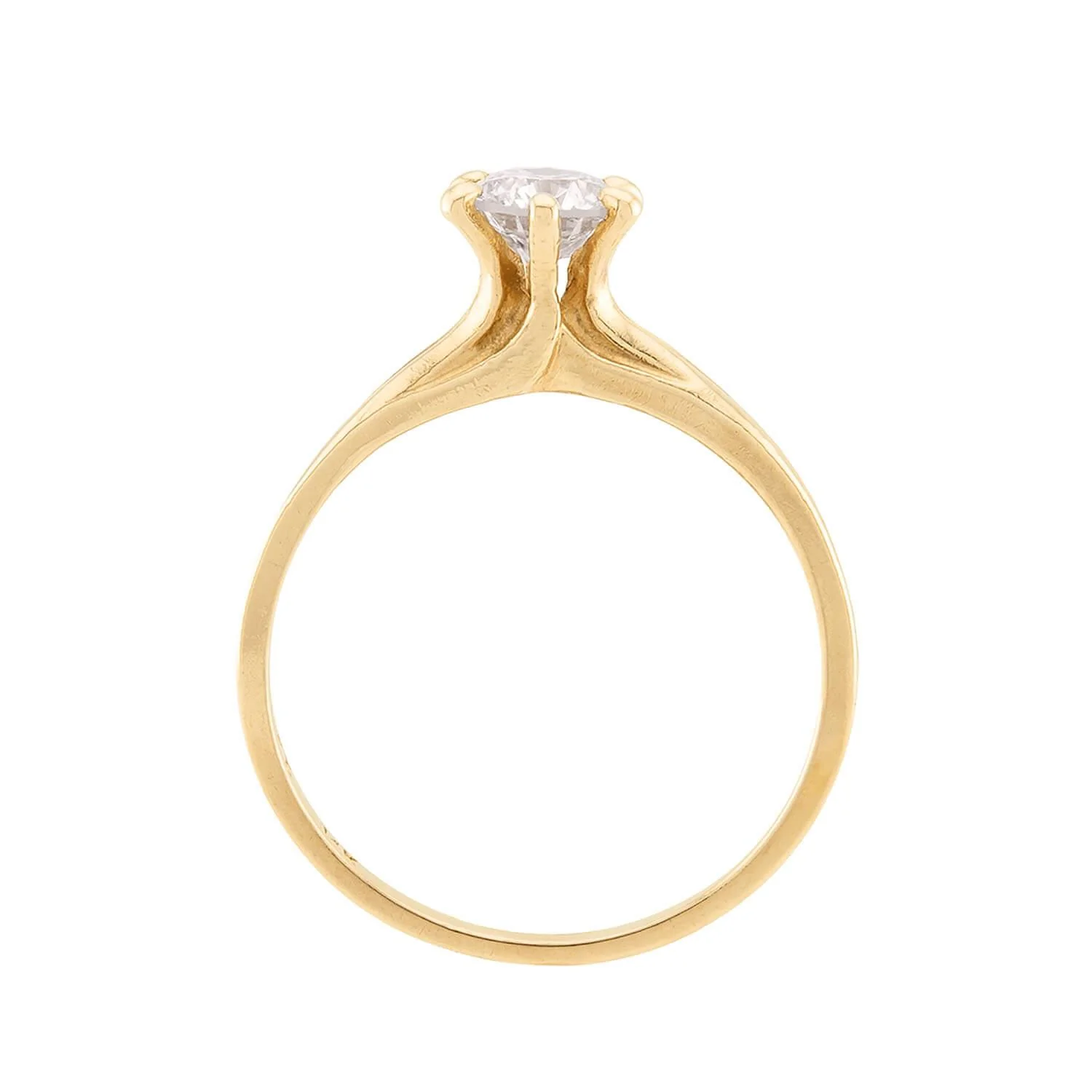 Estate 14k Diamond Engagement Ring .54ct - Image 4