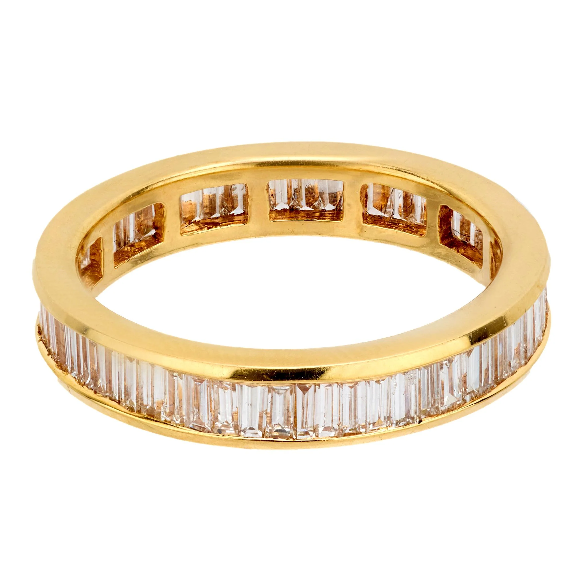 Estate 14k Diamond Eternity Band - Image 2