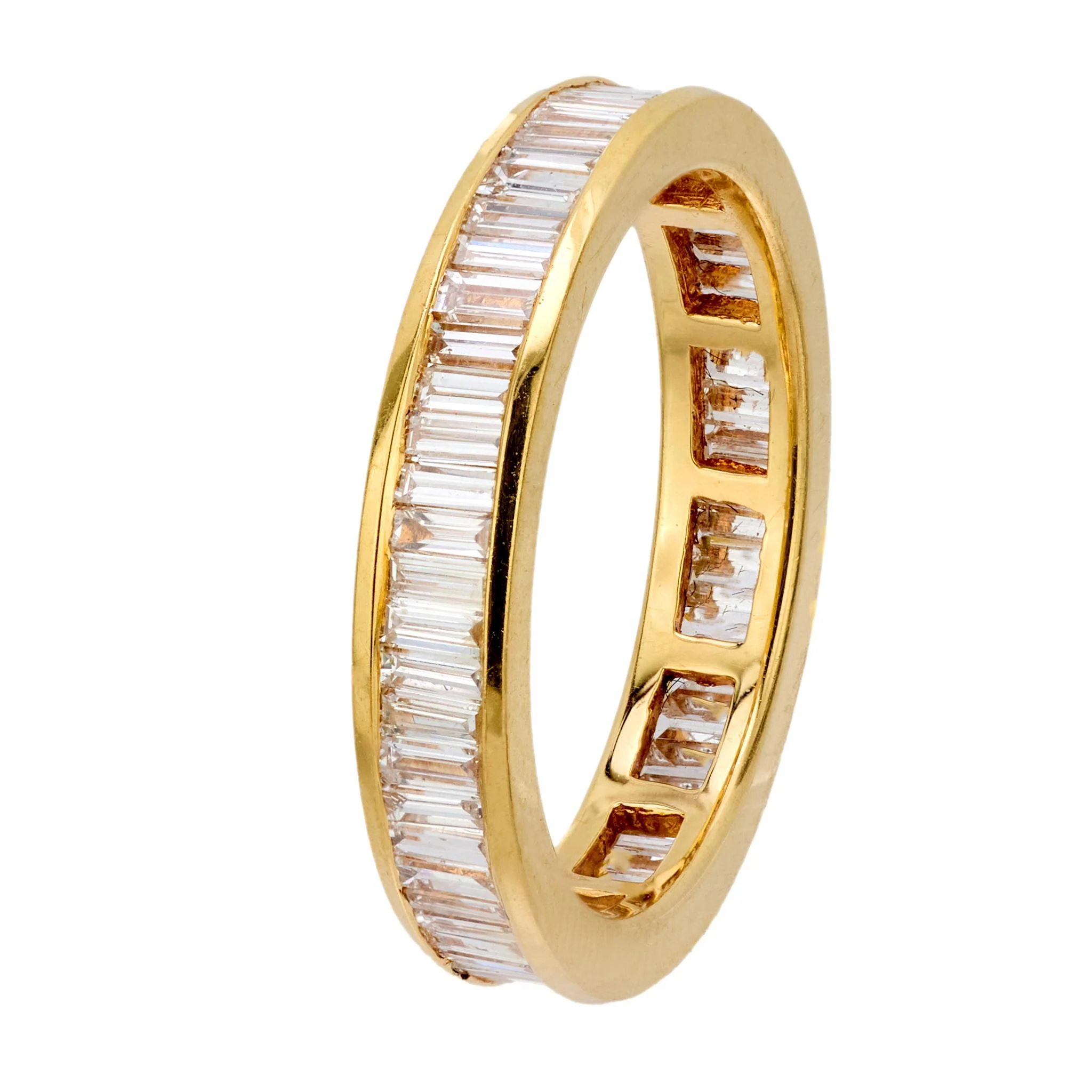 Estate 14k Diamond Eternity Band - Image 3