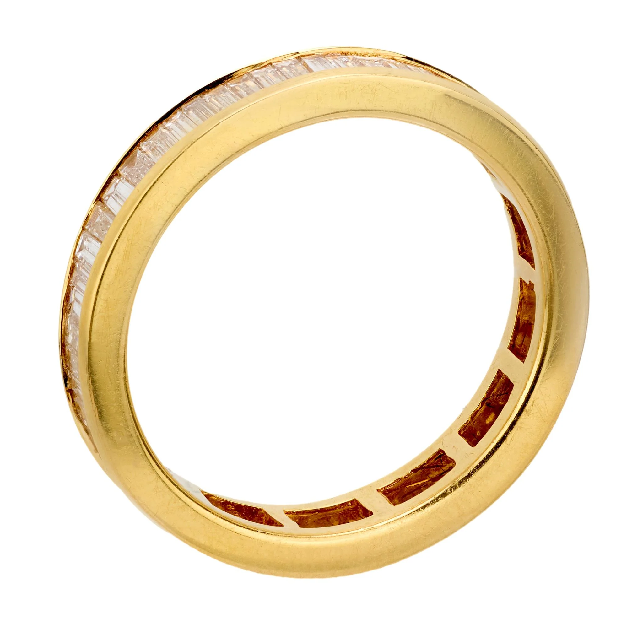 Estate 14k Diamond Eternity Band - Image 4