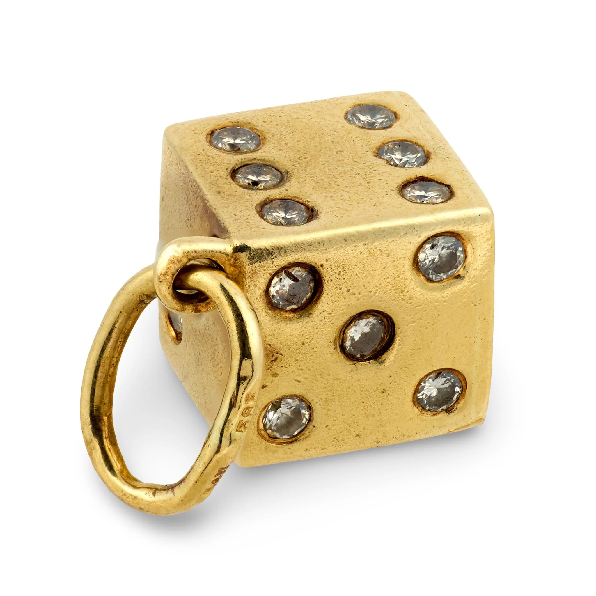 Estate 14k Die Pendant/Charm - Image 2