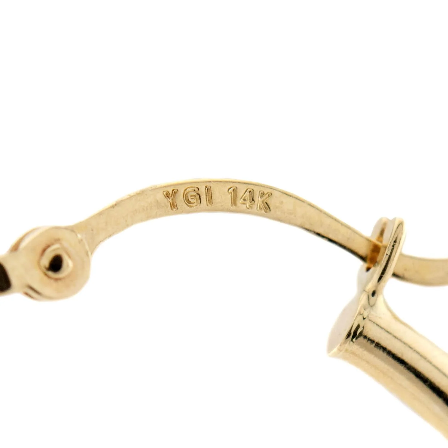Estate 14k Gold Hoop Earrings - Image 4
