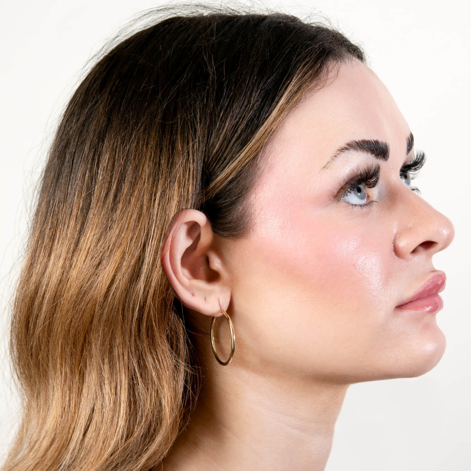 Estate 14k Gold Hoop Earrings - Image 5