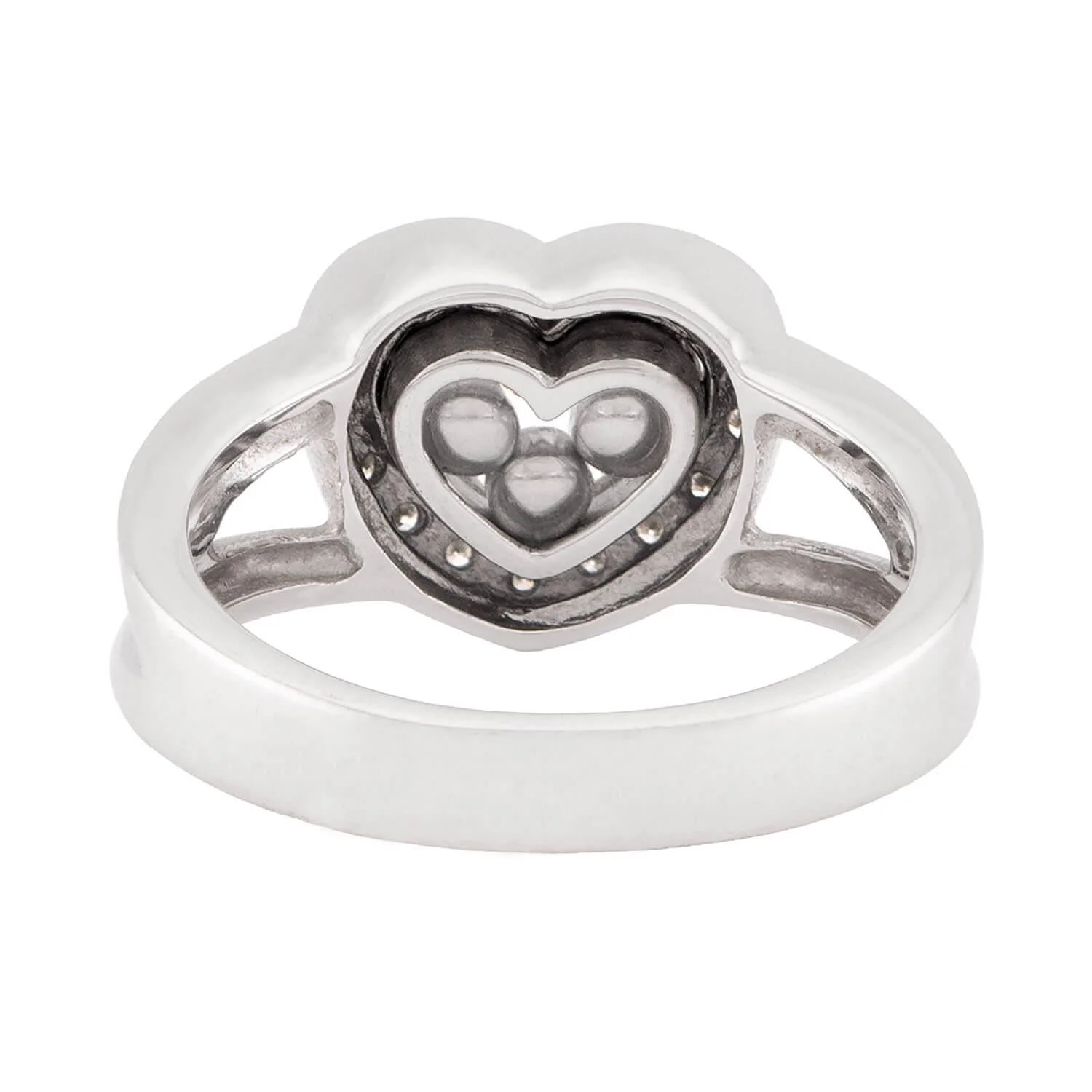 Estate 14k "Happy Diamond" Heart Ring - Image 5