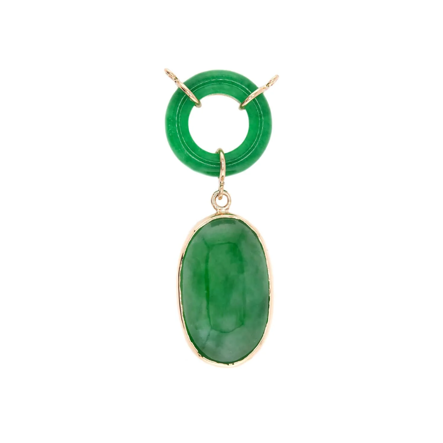 Estate 14k Jade Pendant/Charm